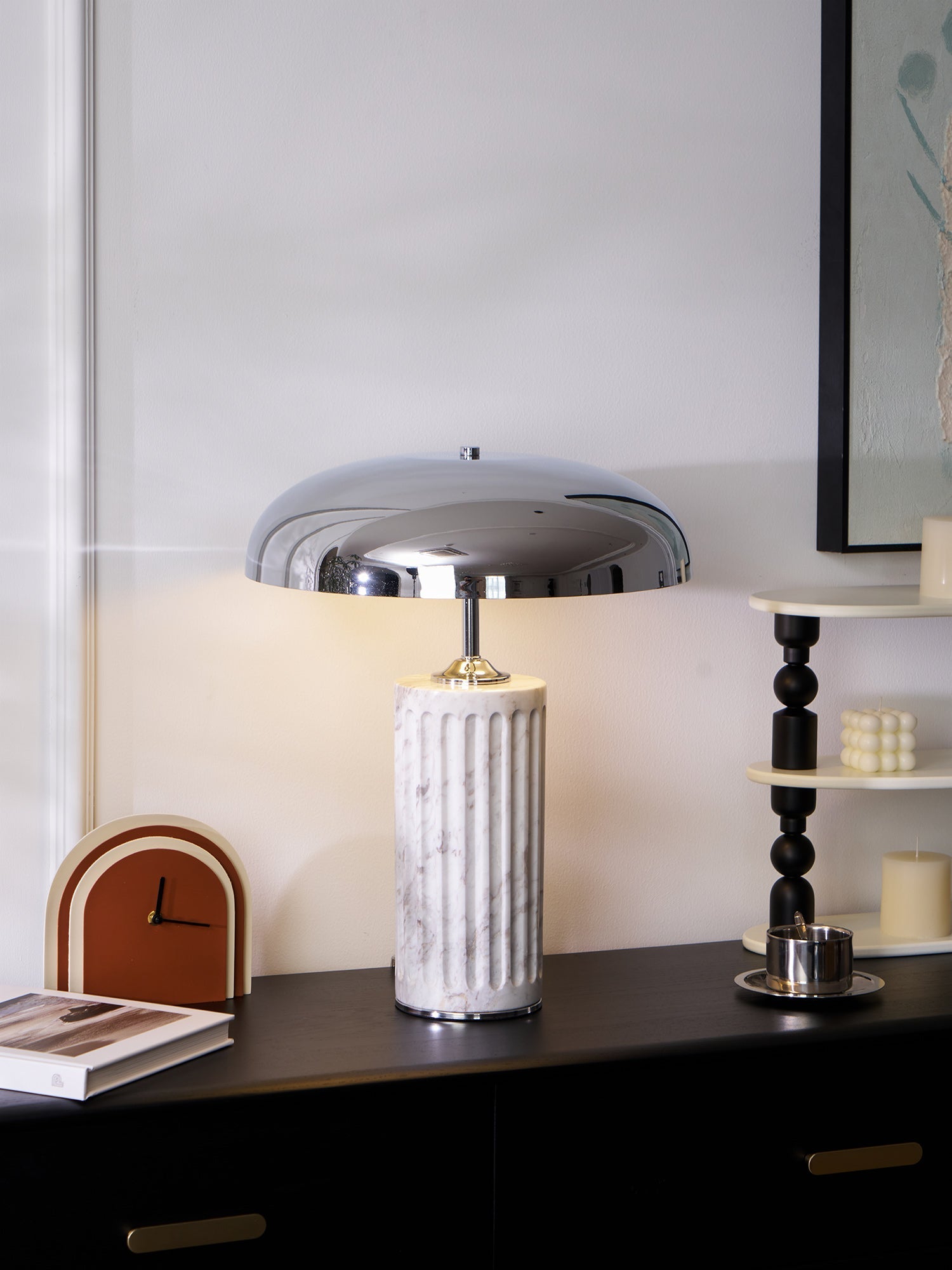 Zenith Modern Marble Table Lamp-Neutral Decor