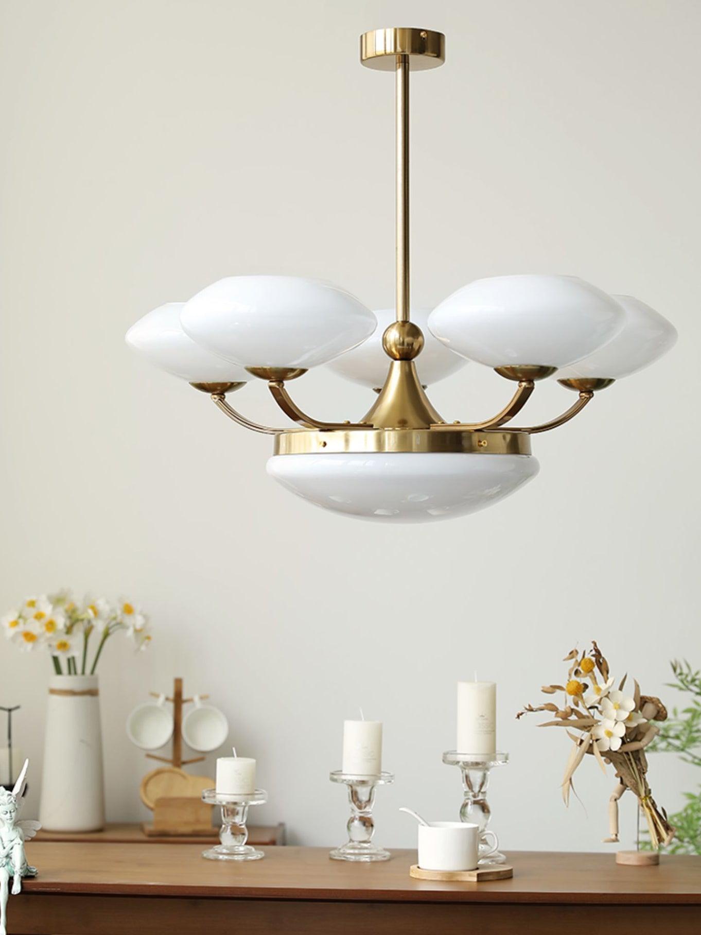 Aurelia Classic Glass Chandelier-Neutral Decor