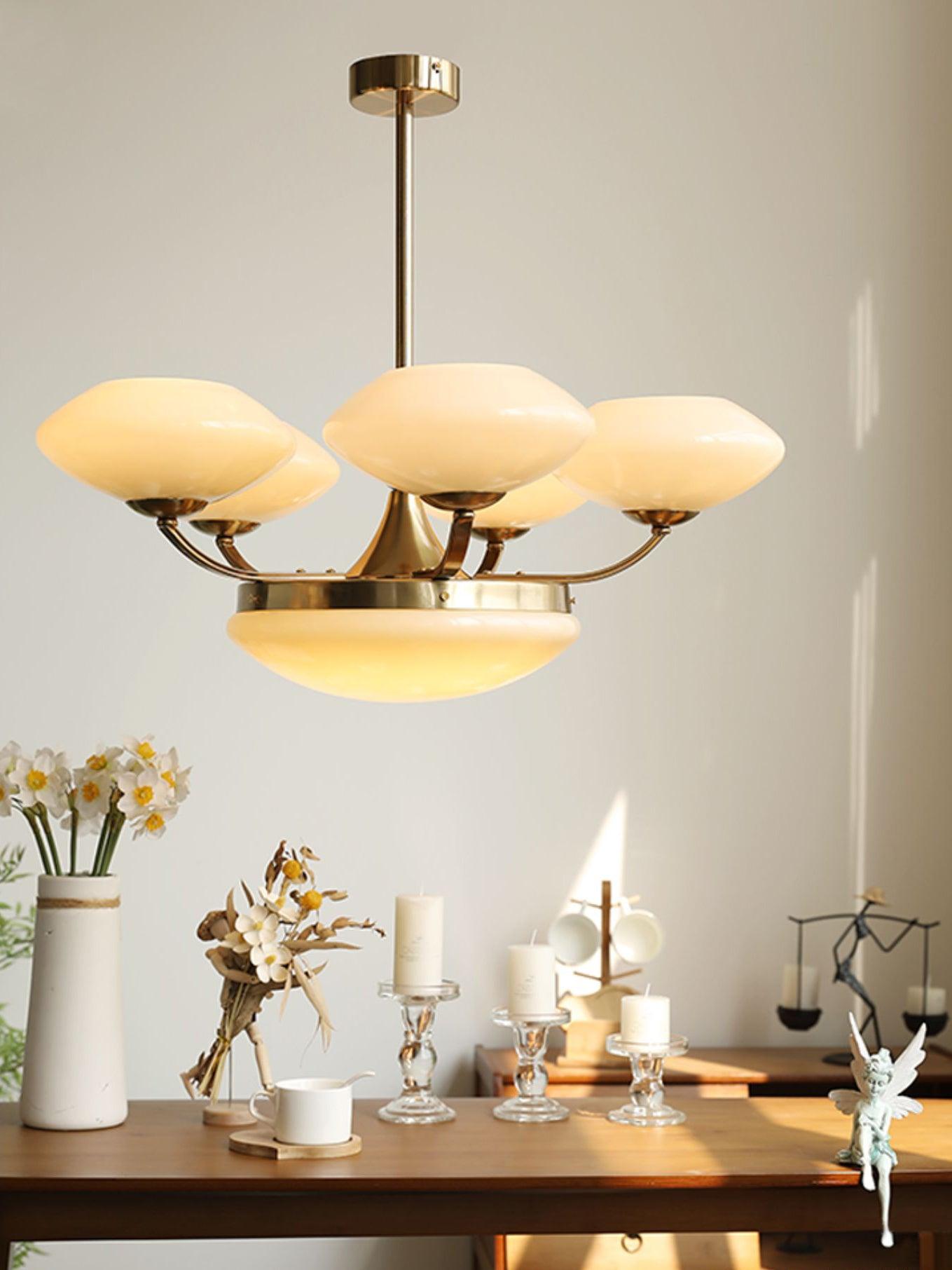 Aurelia Classic Glass Chandelier-Neutral Decor