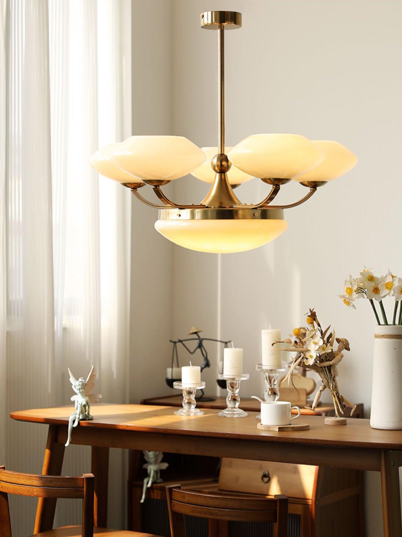 Aurelia Classic Glass Chandelier-Neutral Decor