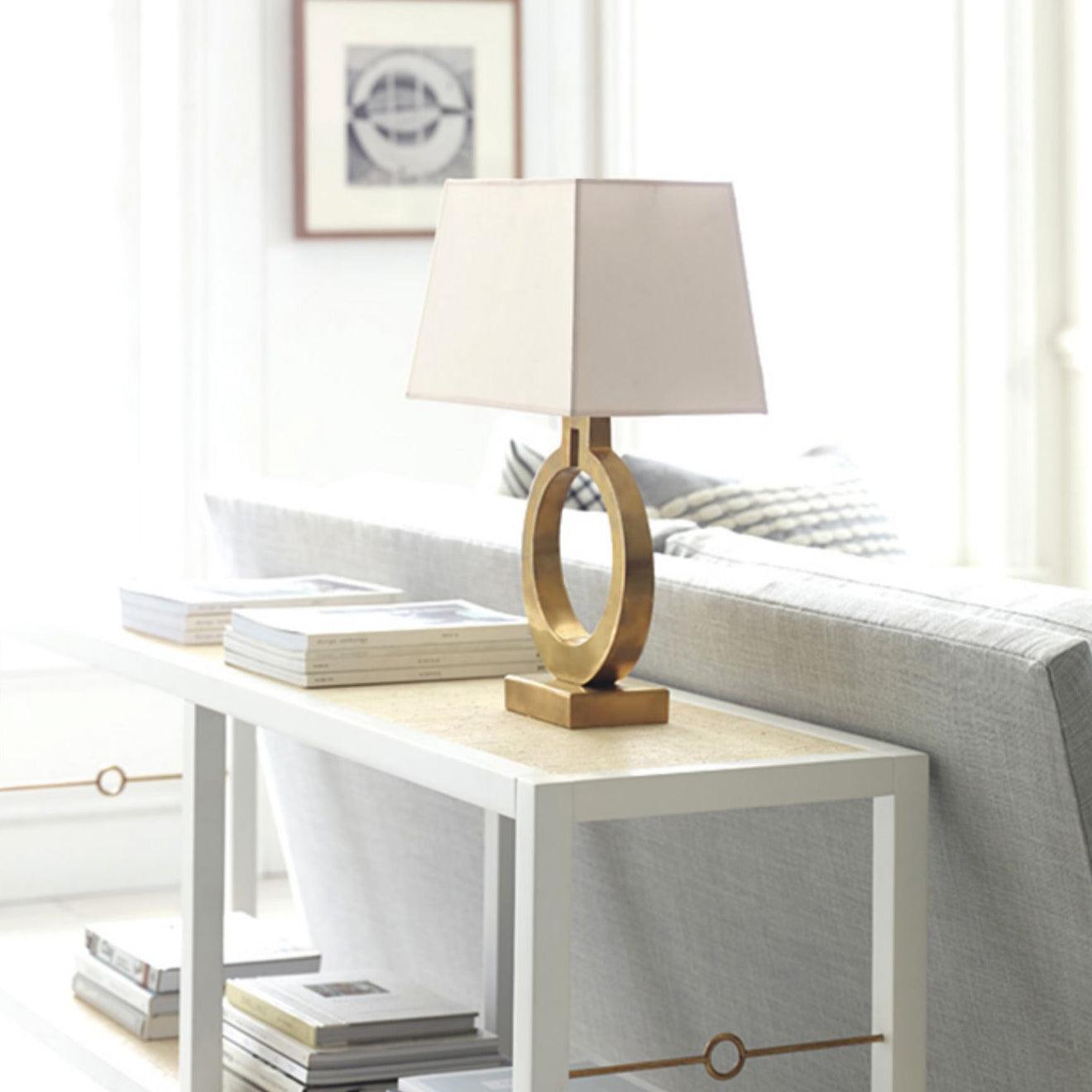 Lyrace Fabric Cozy Table Lamp-Neutral Decor