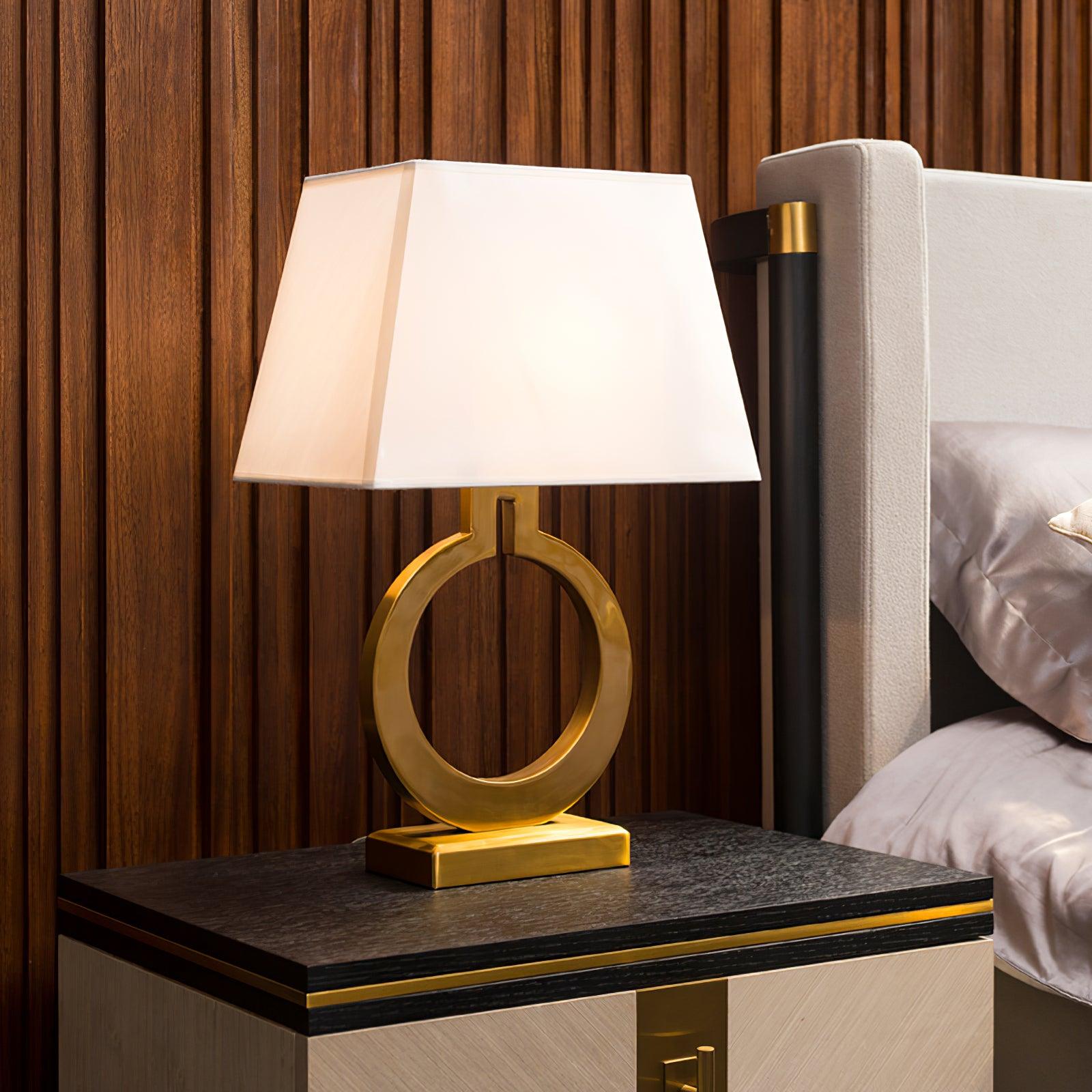 Lyrace Fabric Cozy Table Lamp-Neutral Decor