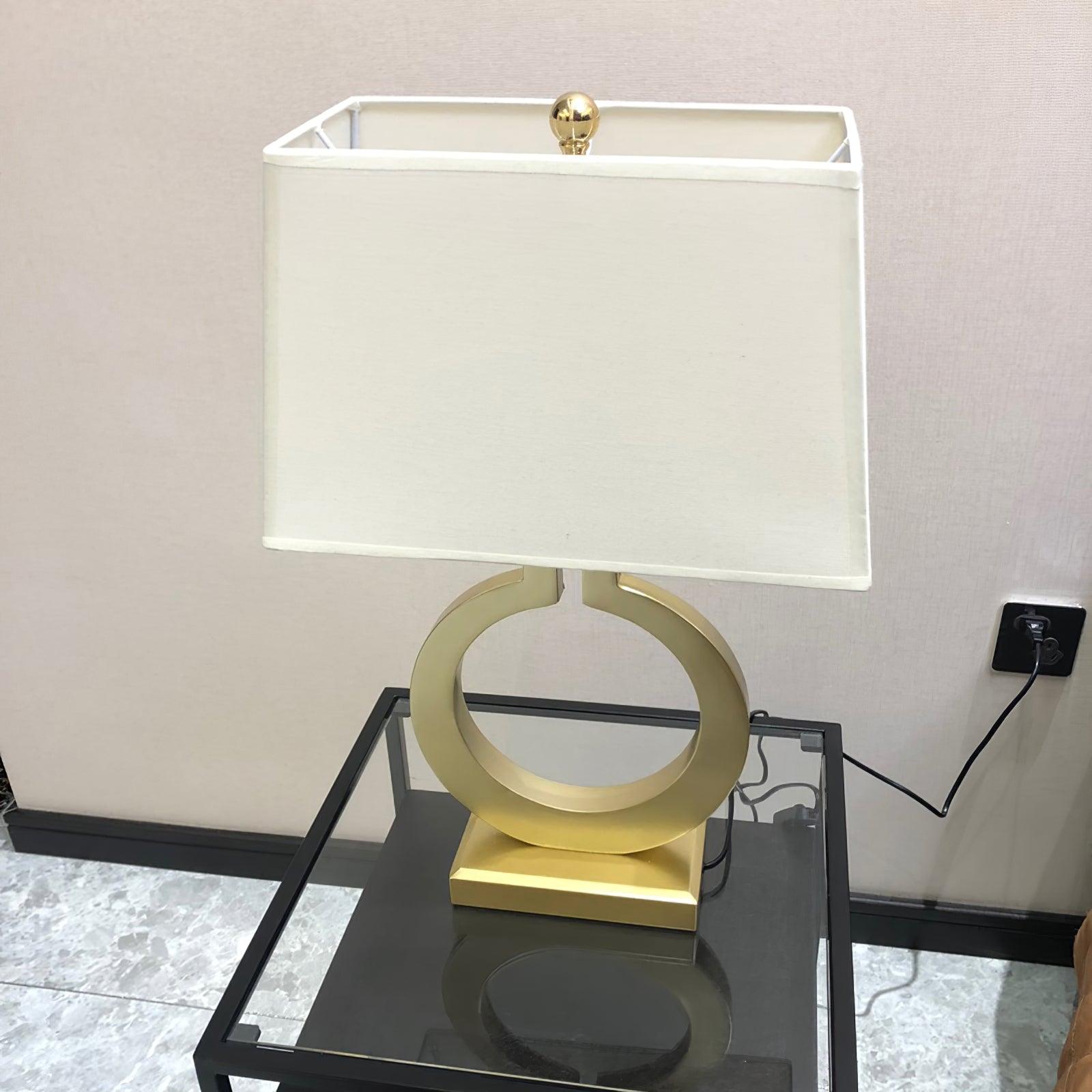 Lyrace Fabric Cozy Table Lamp-Neutral Decor