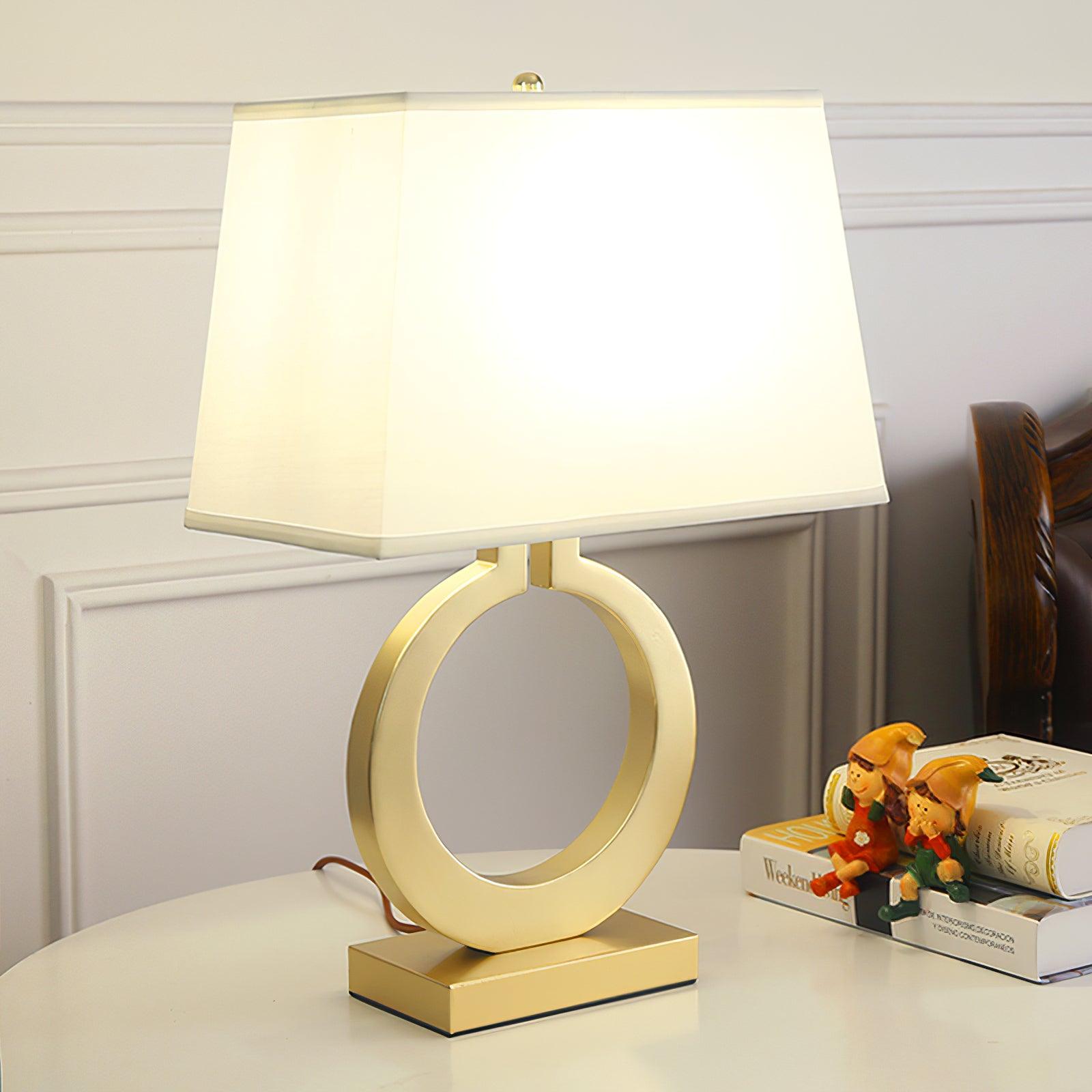 Lyrace Fabric Cozy Table Lamp-Neutral Decor