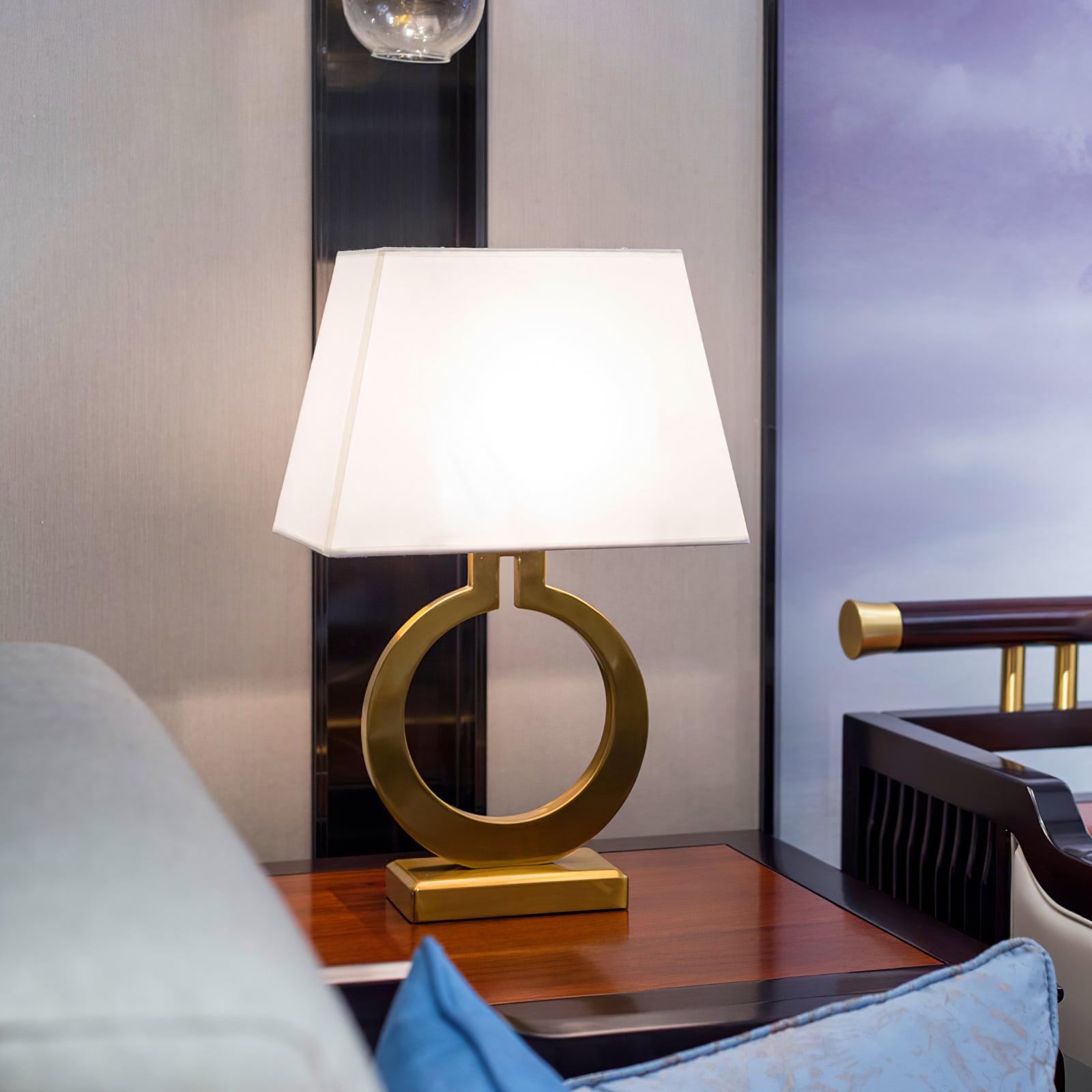 Lyrace Fabric Cozy Table Lamp-Neutral Decor