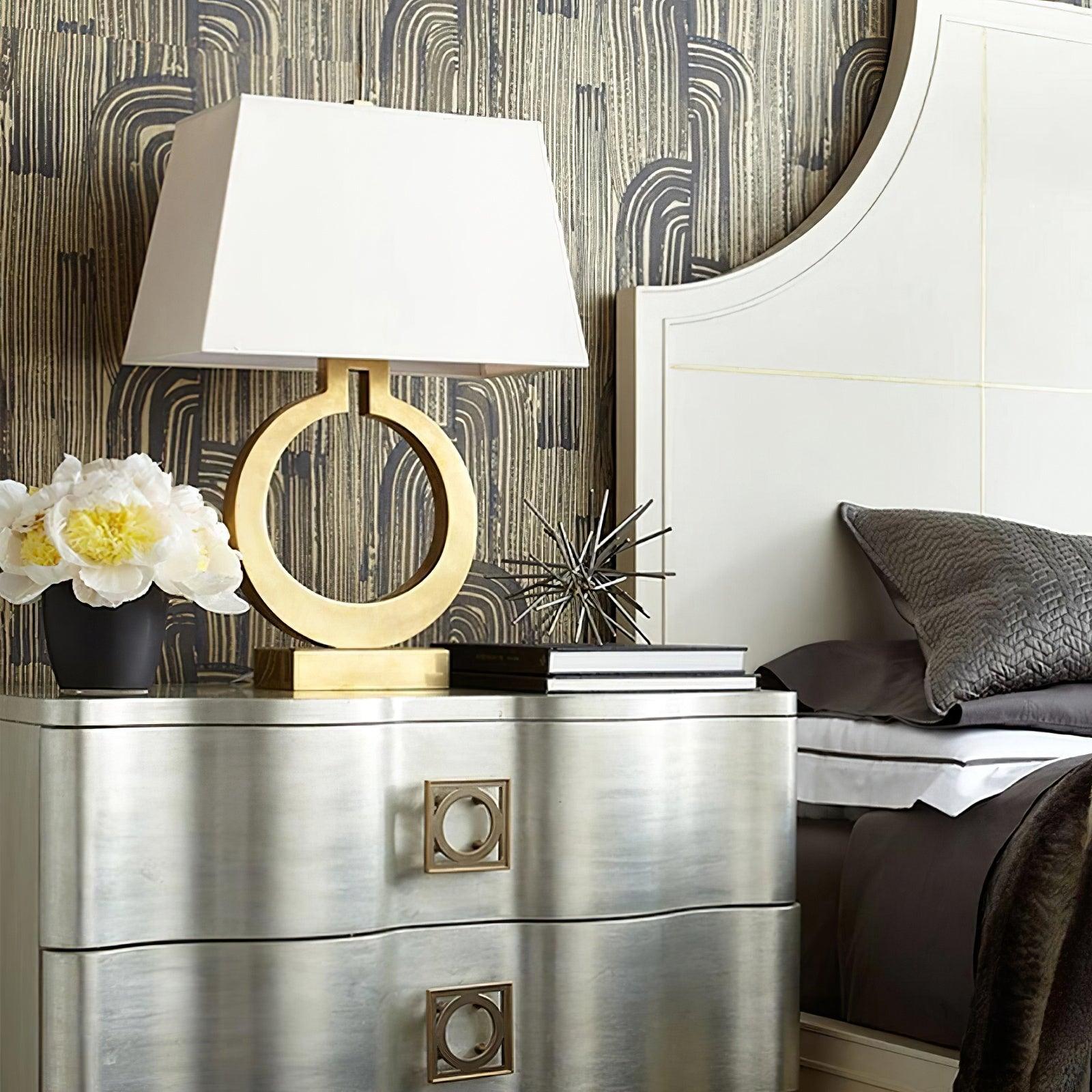 Lyrace Fabric Cozy Table Lamp-Neutral Decor
