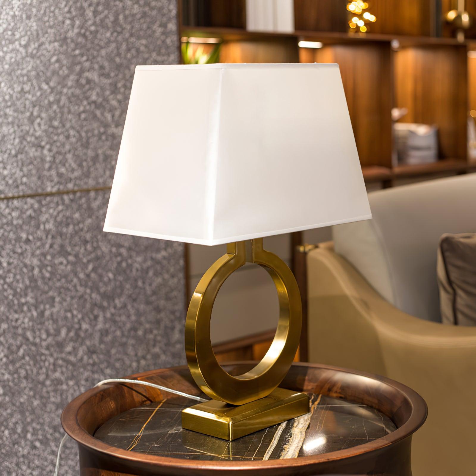Lyrace Fabric Cozy Table Lamp-Neutral Decor