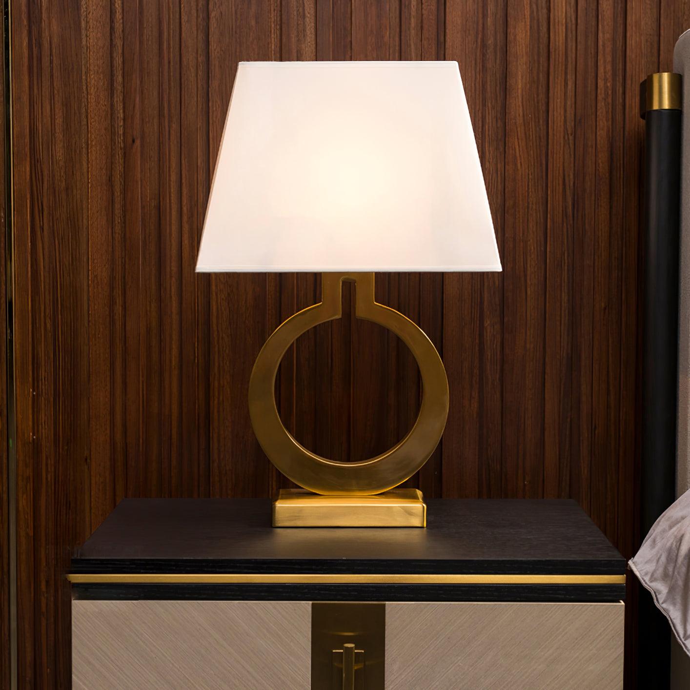 Lyrace Fabric Cozy Table Lamp-Neutral Decor