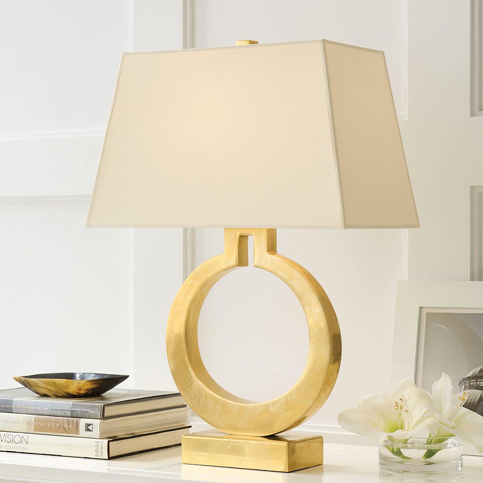 Lyrace Fabric Cozy Table Lamp-Neutral Decor