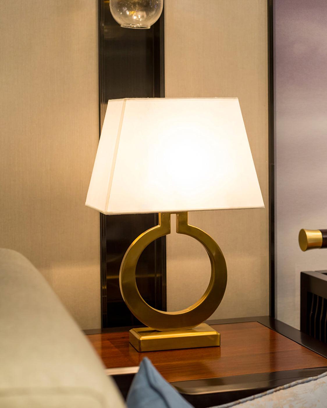 Lyrace Fabric Cozy Table Lamp-Neutral Decor