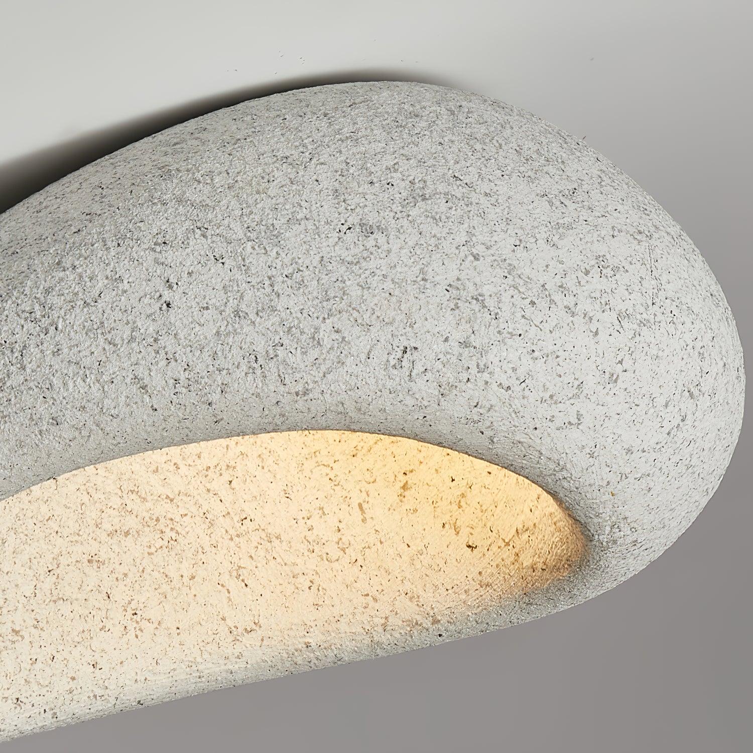 Cyvian Ceiling Lamp with Japanese Wabi-Sabi Moon-Neutral Decor