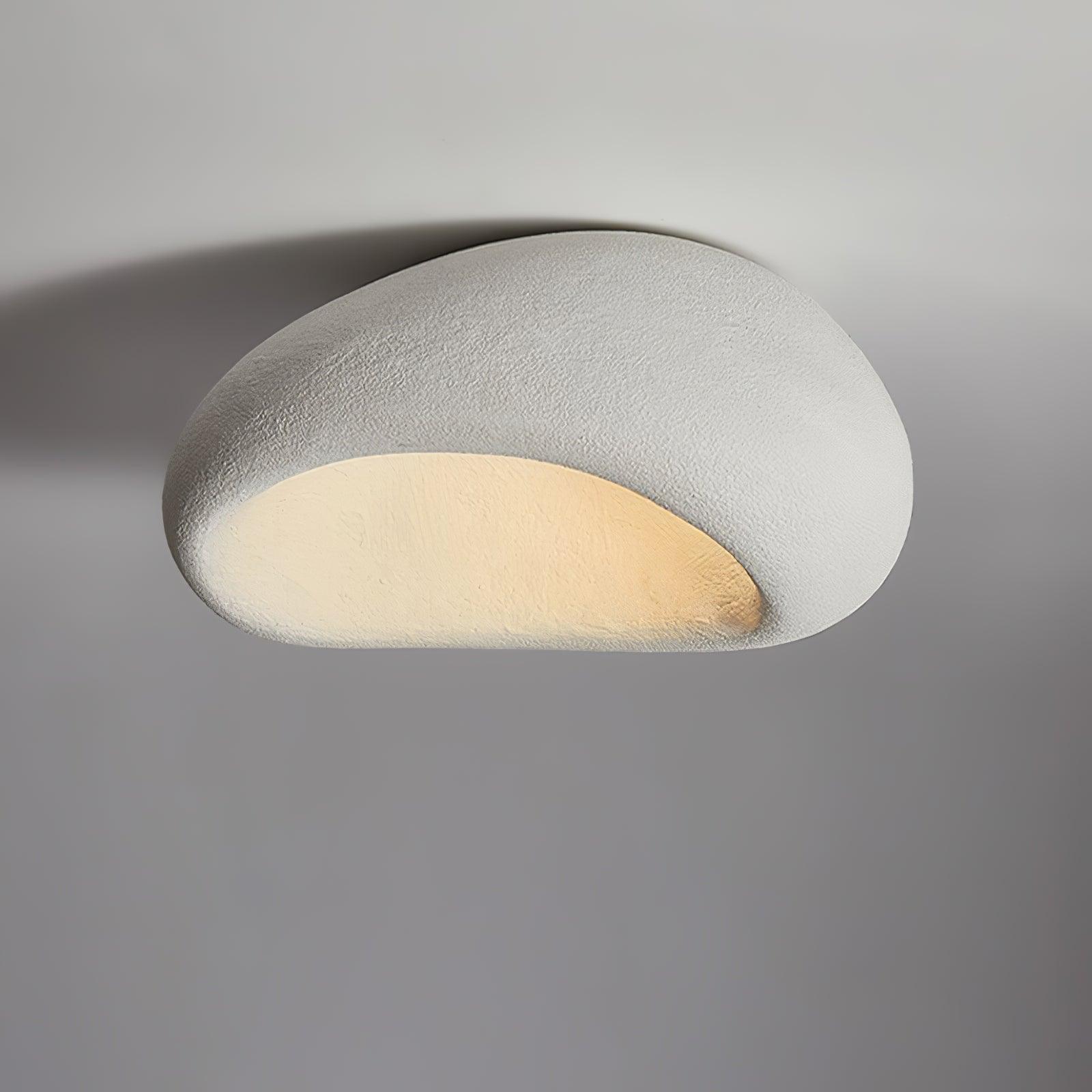 Cyvian Ceiling Lamp with Japanese Wabi-Sabi Moon-Neutral Decor