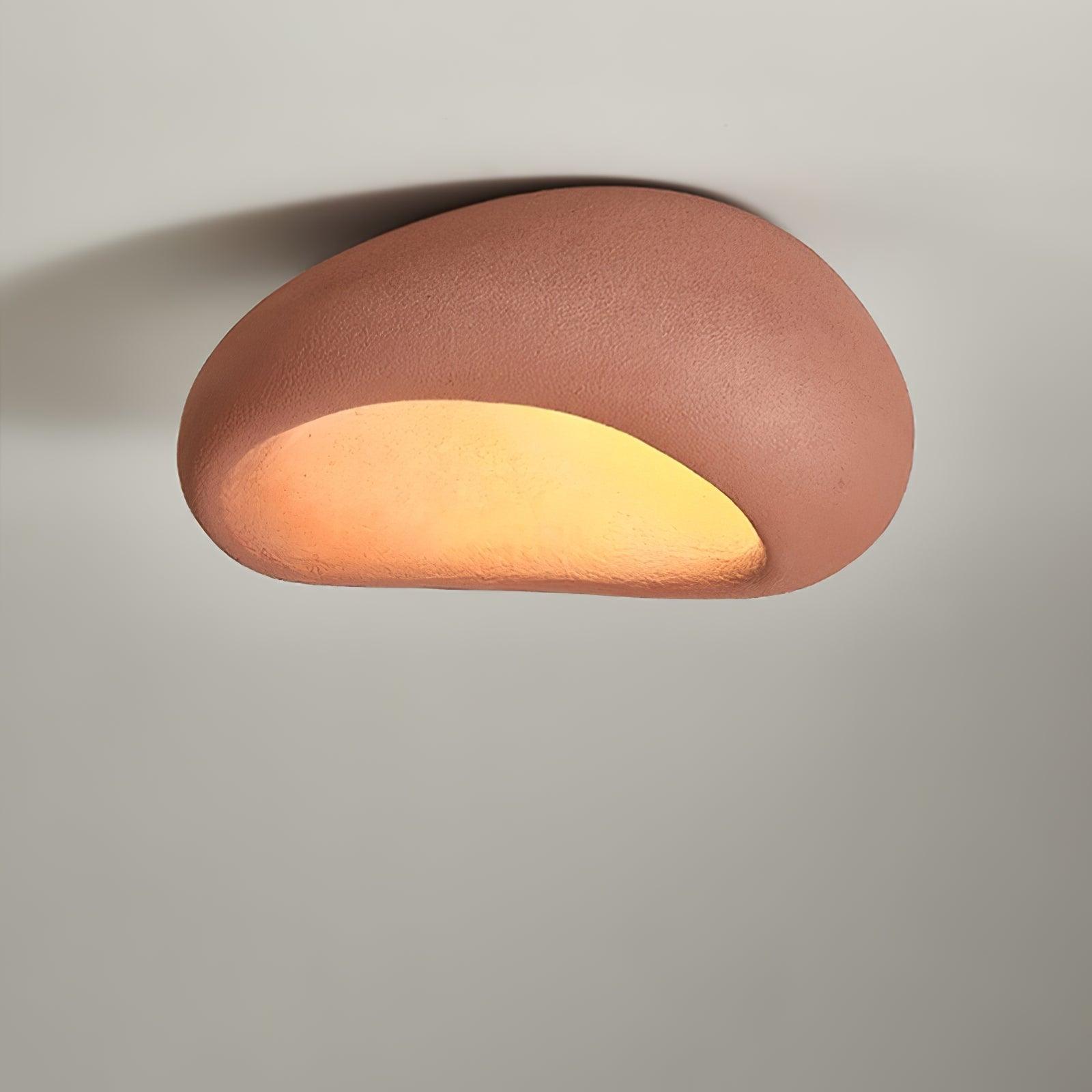 Cyvian Ceiling Lamp with Japanese Wabi-Sabi Moon-Neutral Decor