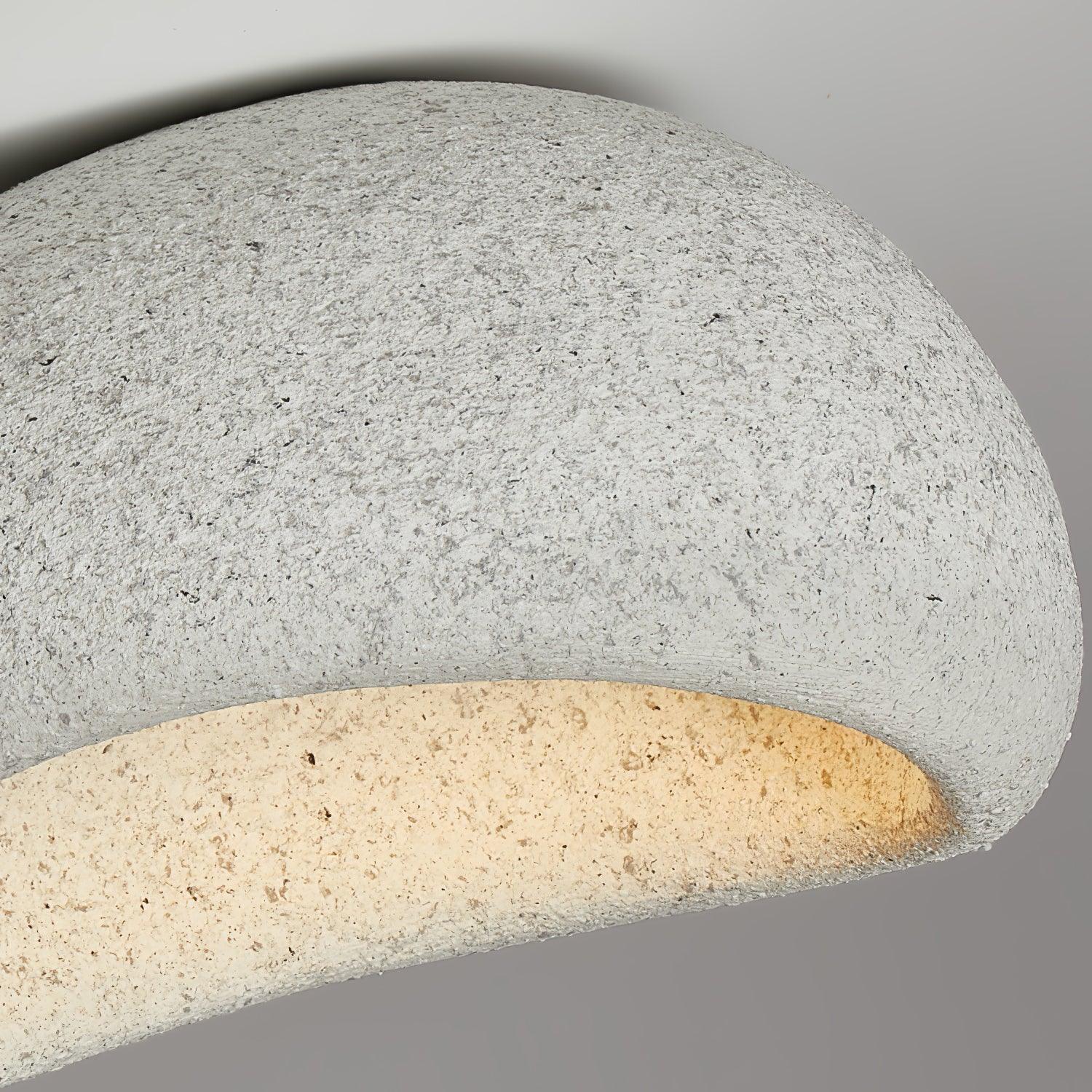 Cyvian Ceiling Lamp with Japanese Wabi-Sabi Moon-Neutral Decor