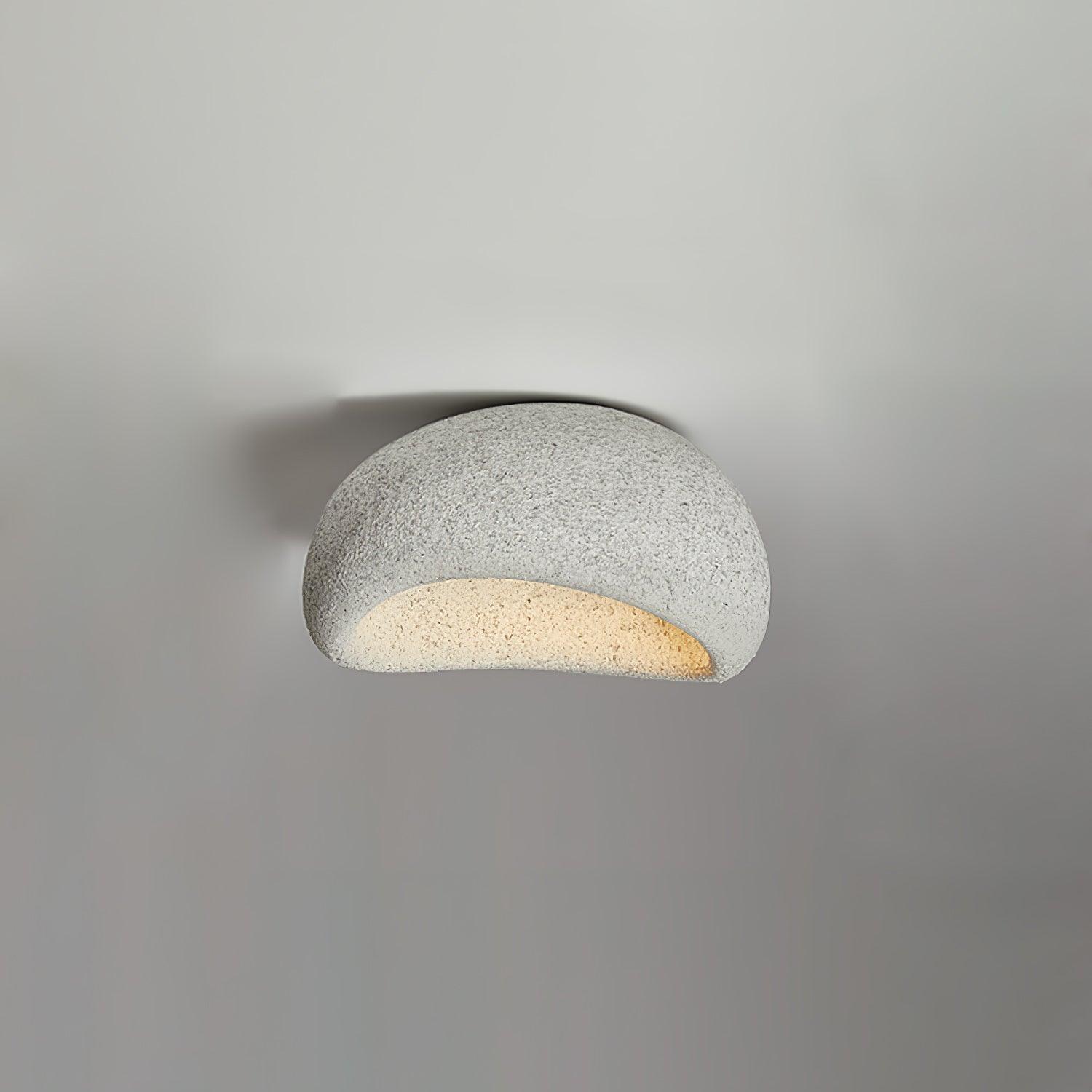 Cyvian Ceiling Lamp with Japanese Wabi-Sabi Moon-Neutral Decor