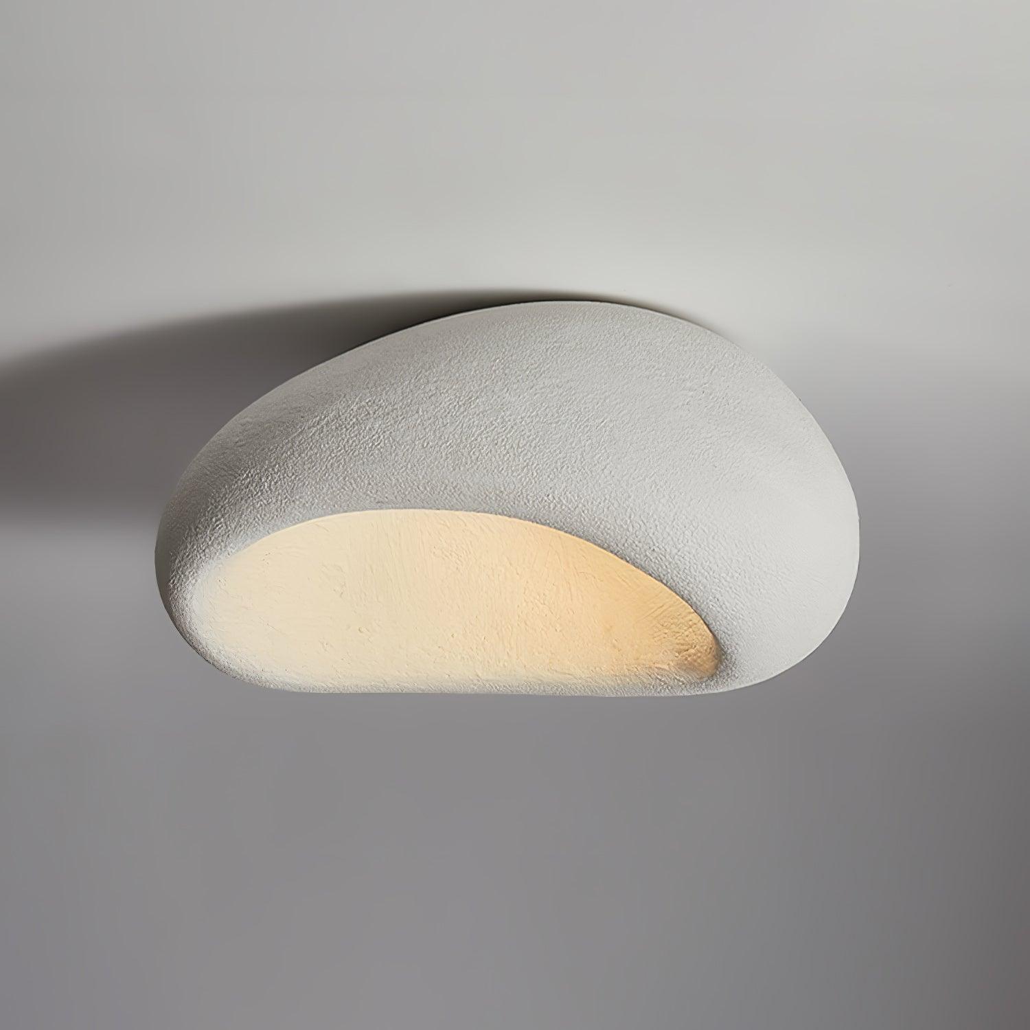Cyvian Ceiling Lamp with Japanese Wabi-Sabi Moon-Neutral Decor