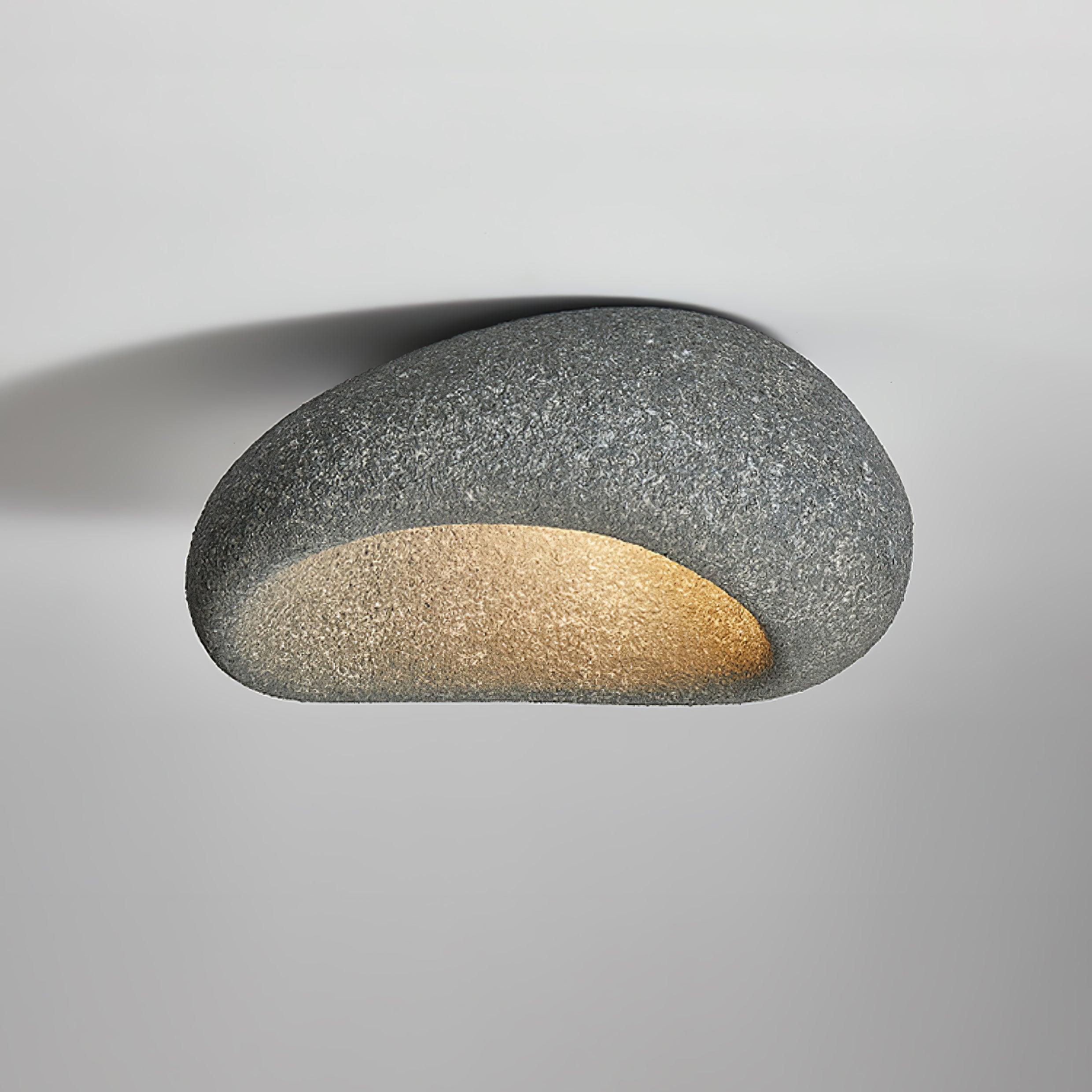 Cyvian Ceiling Lamp with Japanese Wabi-Sabi Moon-Neutral Decor