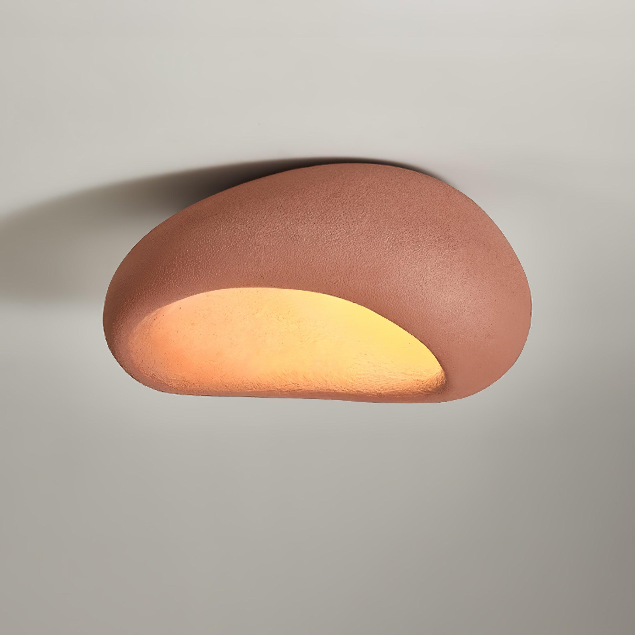 Cyvian Ceiling Lamp with Japanese Wabi-Sabi Moon-Neutral Decor