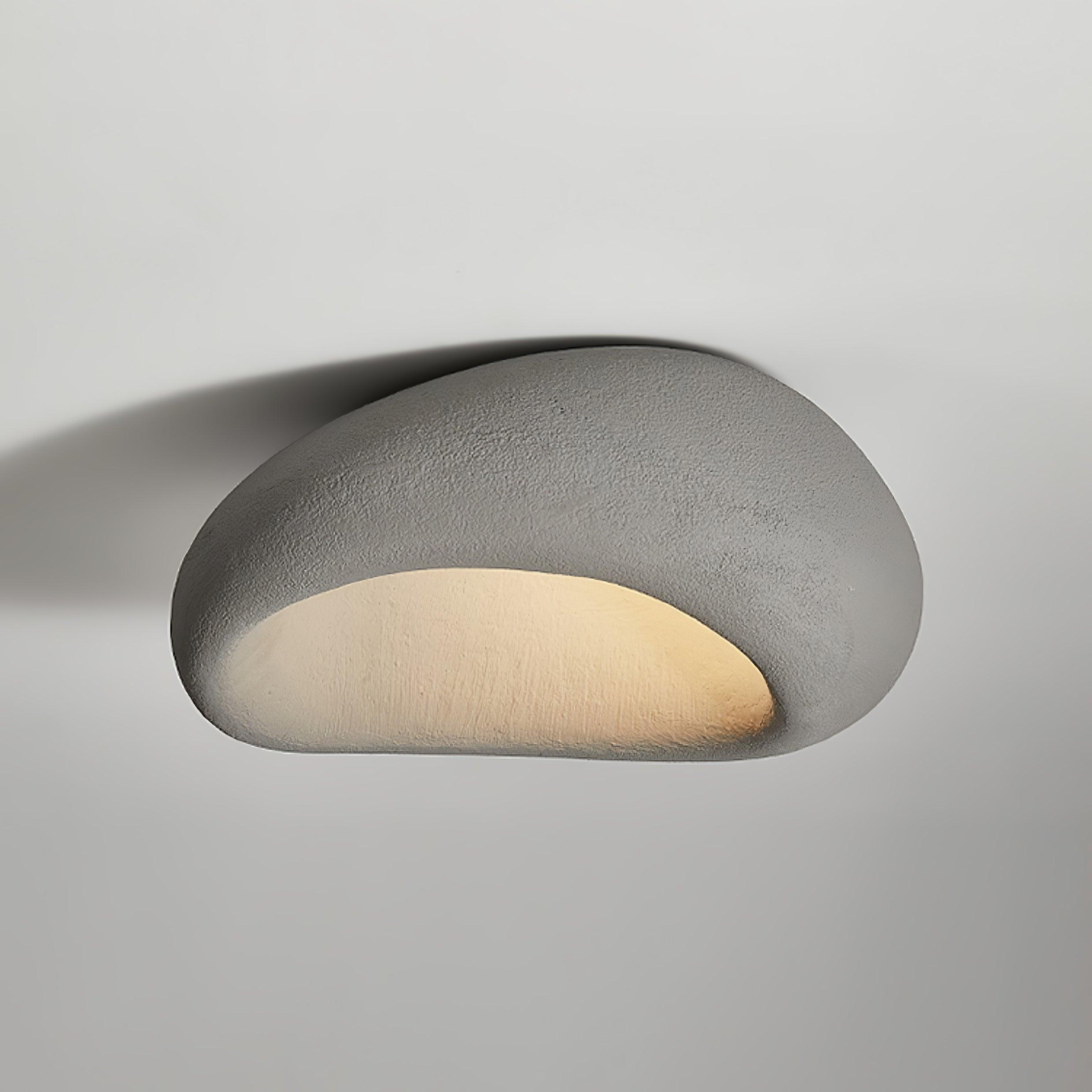 Cyvian Ceiling Lamp with Japanese Wabi-Sabi Moon-Neutral Decor