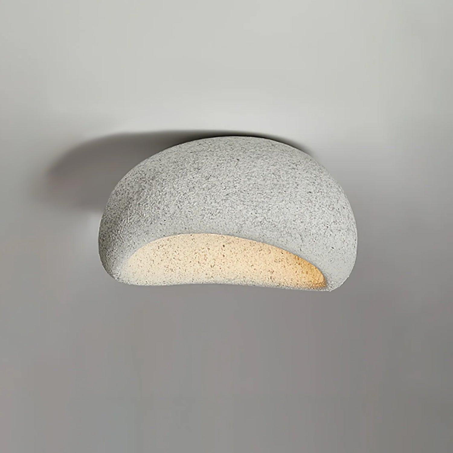 Cyvian Ceiling Lamp with Japanese Wabi-Sabi Moon-Neutral Decor