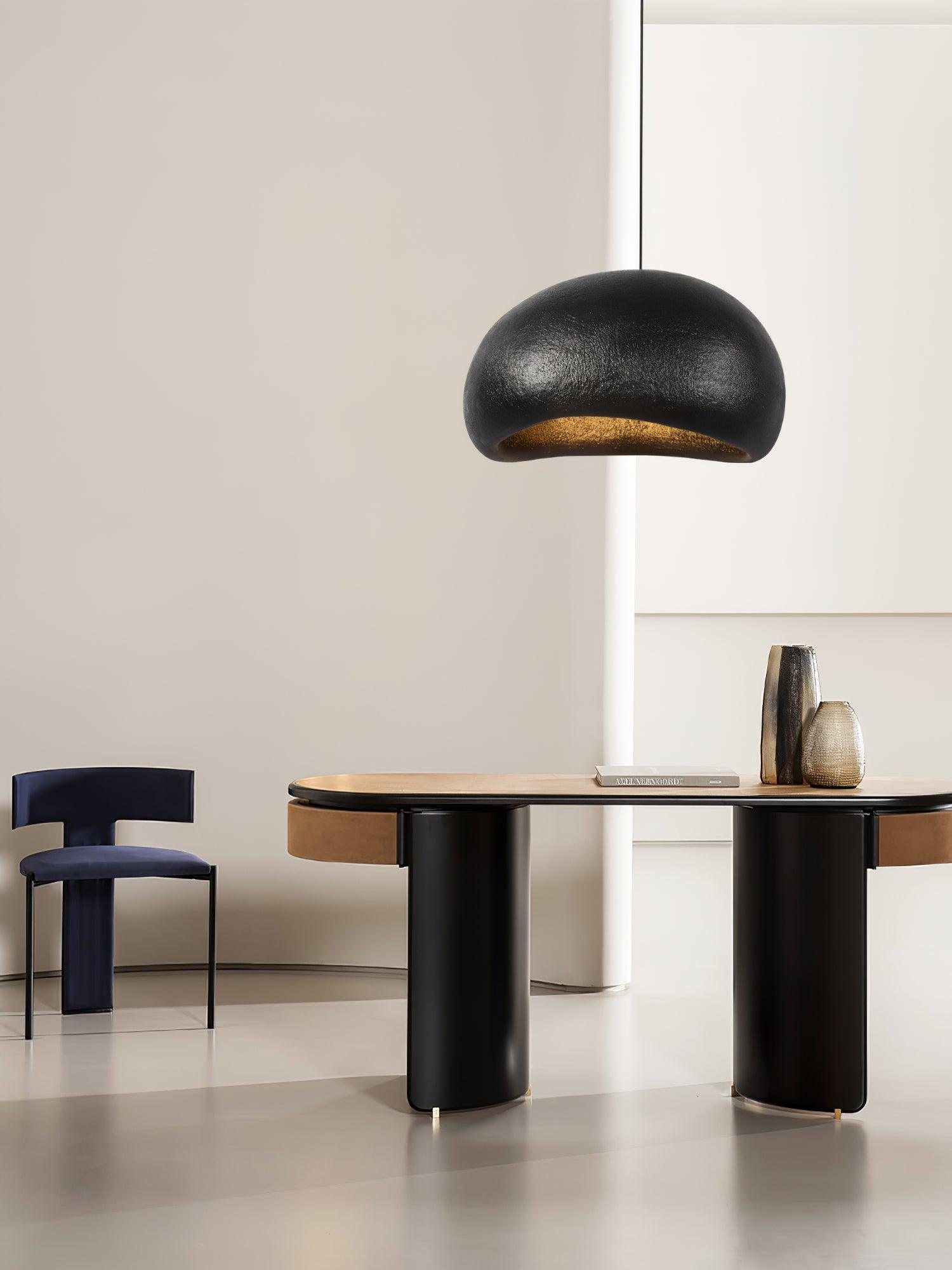 Pendant Lamp Pebble Inspired Organic Form Soft Glow Modern Artistic