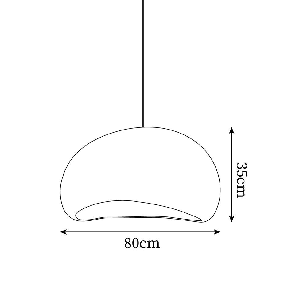 Pendant Lamp Pebble Inspired Organic Form Soft Glow Modern Artistic