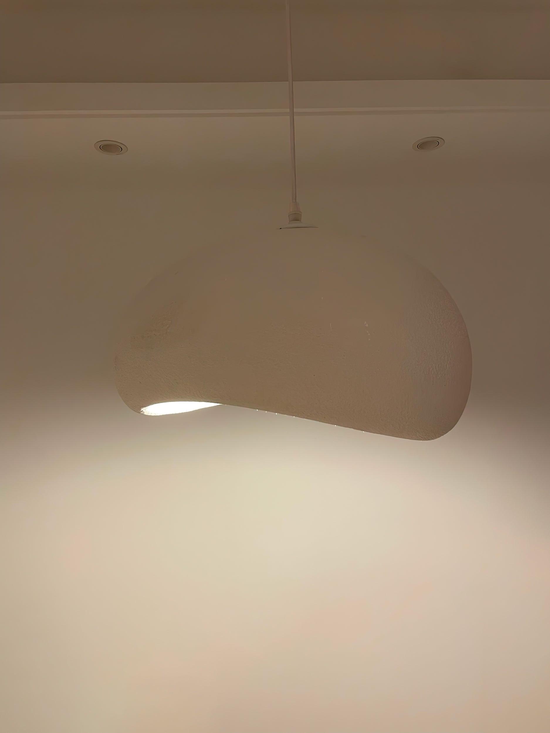 Pendant Lamp Organic Curved Shade Soft Texture Modern Artistic