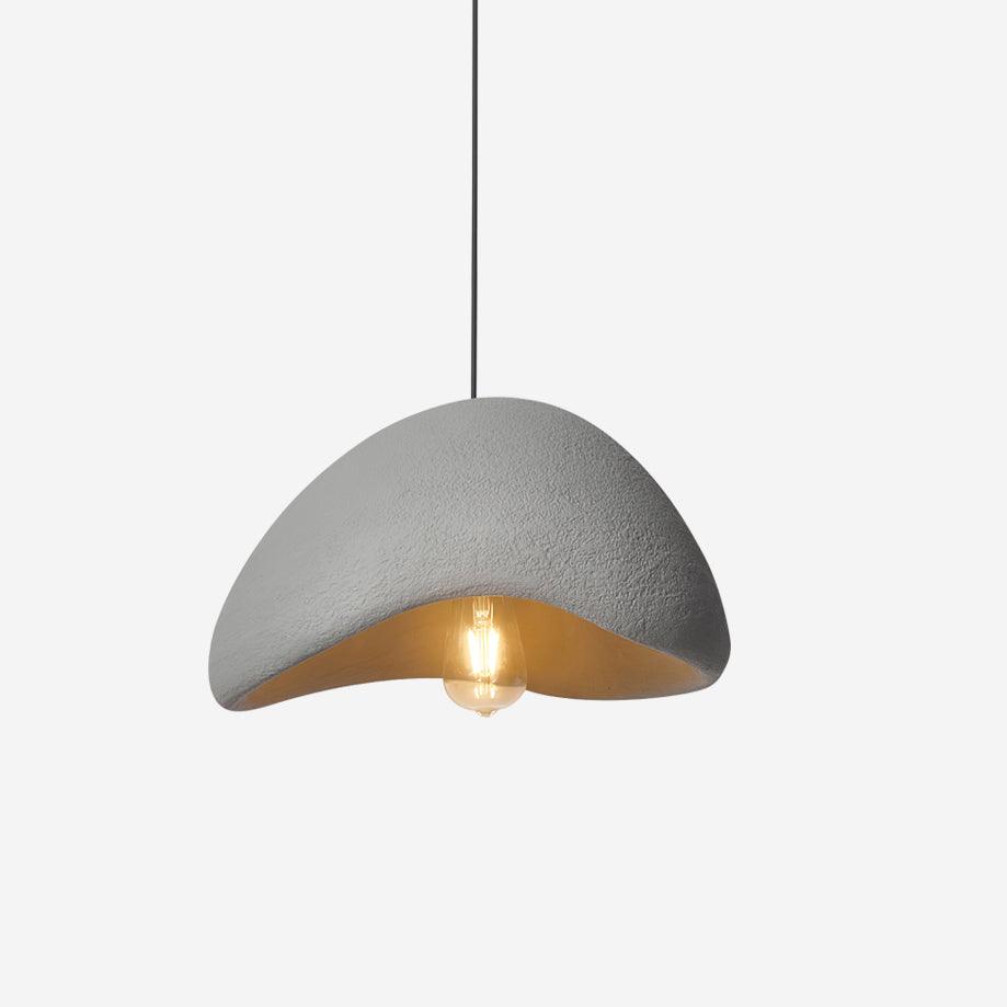 Pendant Lamp Organic Curved Shade Soft Texture Modern Artistic