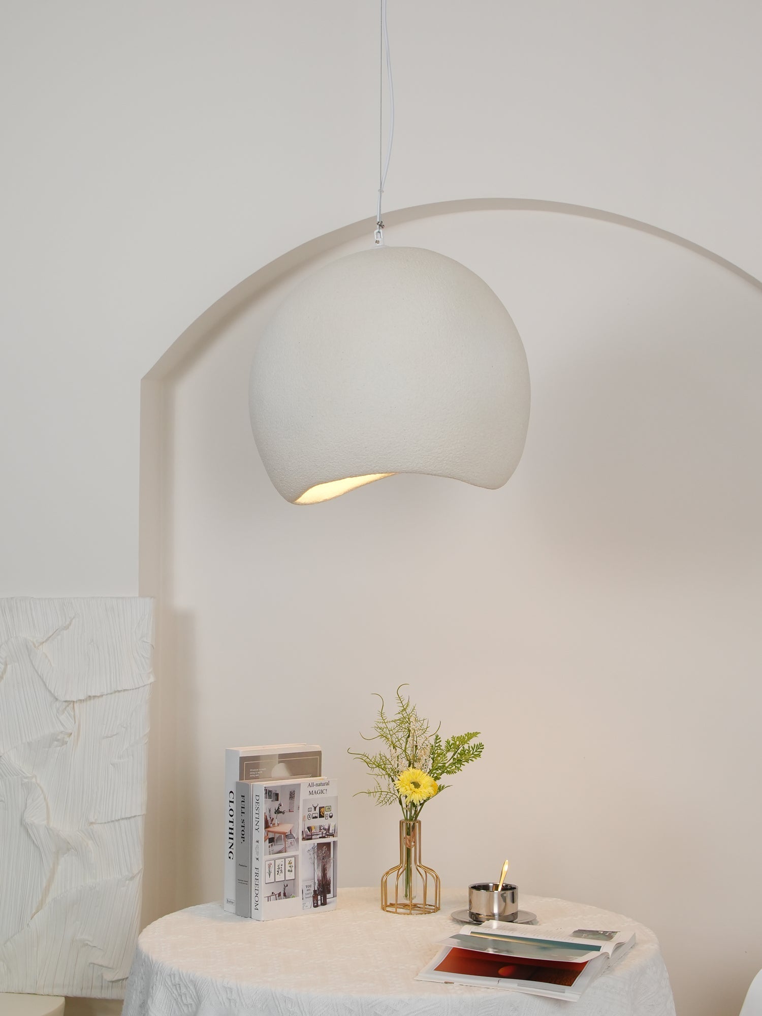 Reloza Modern Minimalist Resin Pendant Light-Neutral Decor