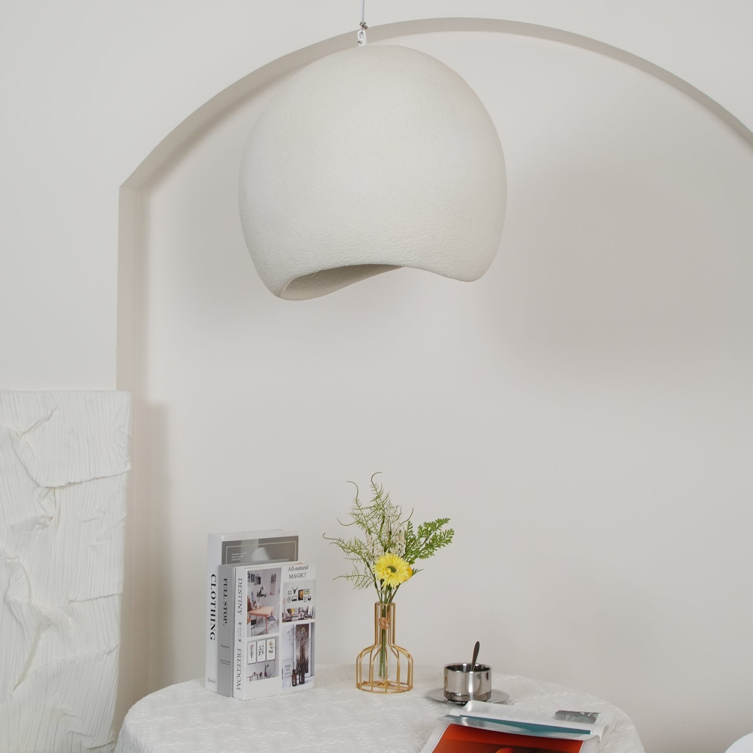 Reloza Modern Minimalist Resin Pendant Light-Neutral Decor