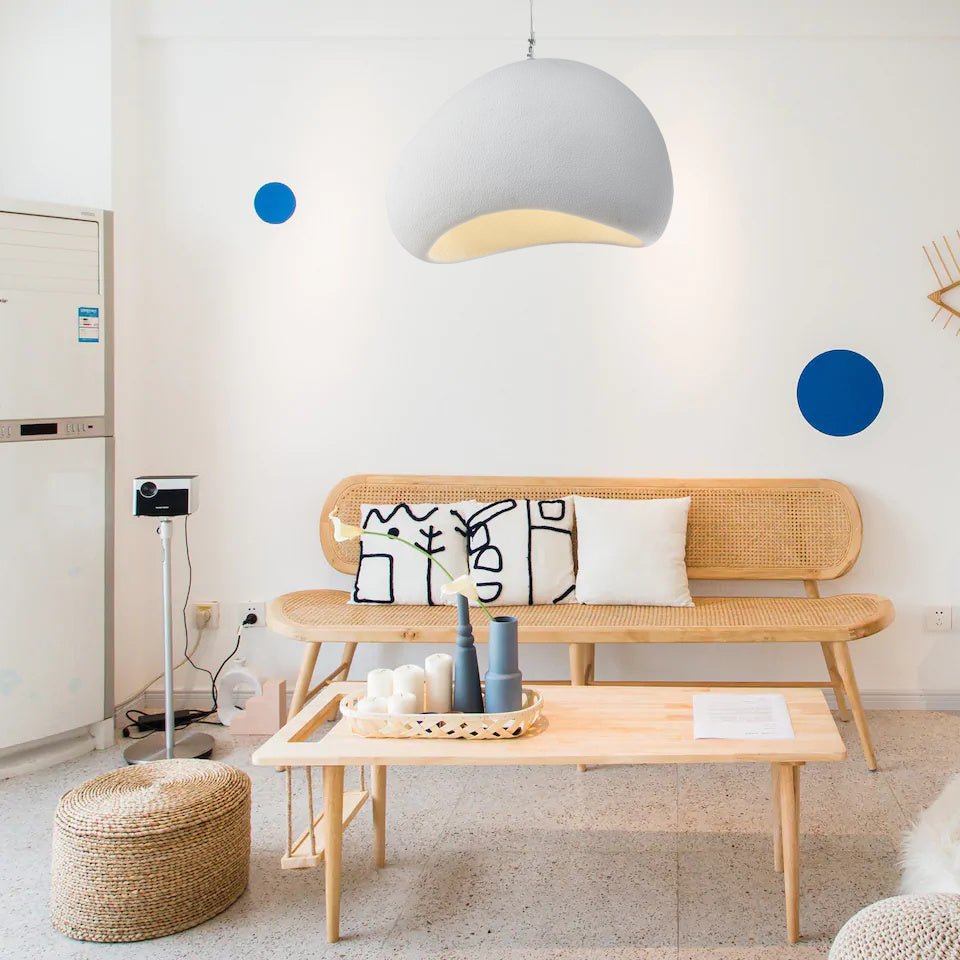 Reloza Modern Minimalist Resin Pendant Light-Neutral Decor