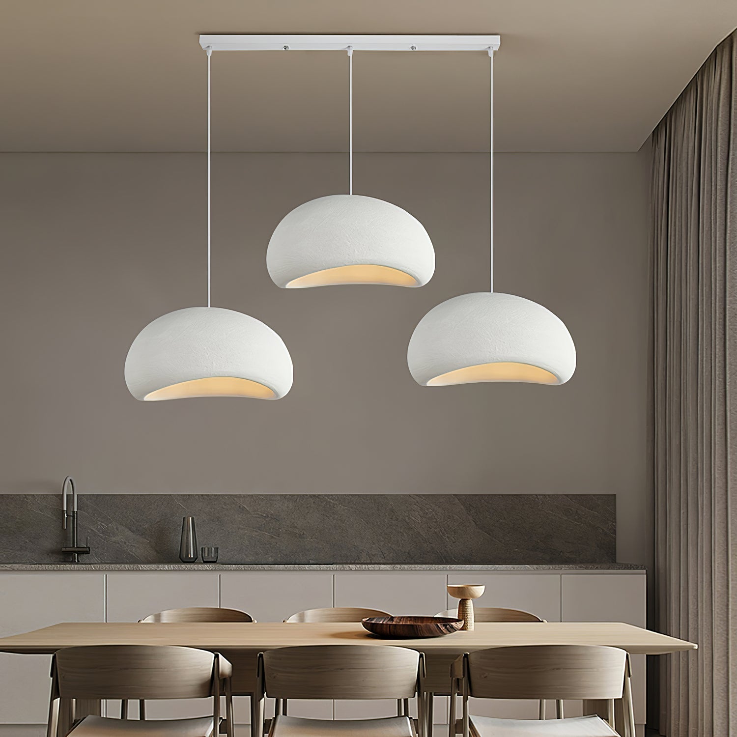 Lustra Chandelier Rough Combination Wabi-Sabi-Neutral Decor