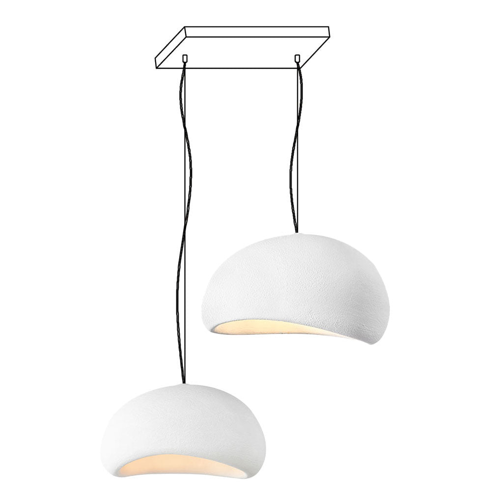 Lustra Chandelier Rough Combination Wabi-Sabi-Neutral Decor