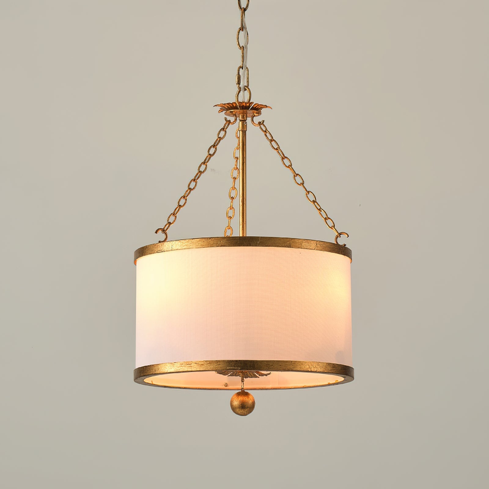 The white Kian Pendant Light in a minimalist dining area.