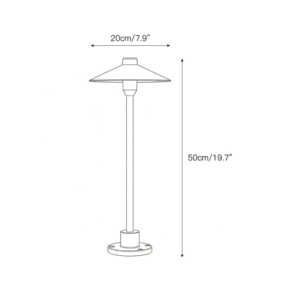 Close-up of the aluminum lamp body and textured black finish.