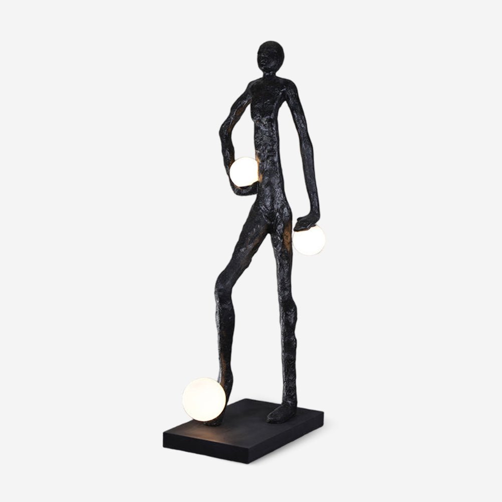 Kaelthos Textured Black Floor Lamp-Neutral Decor