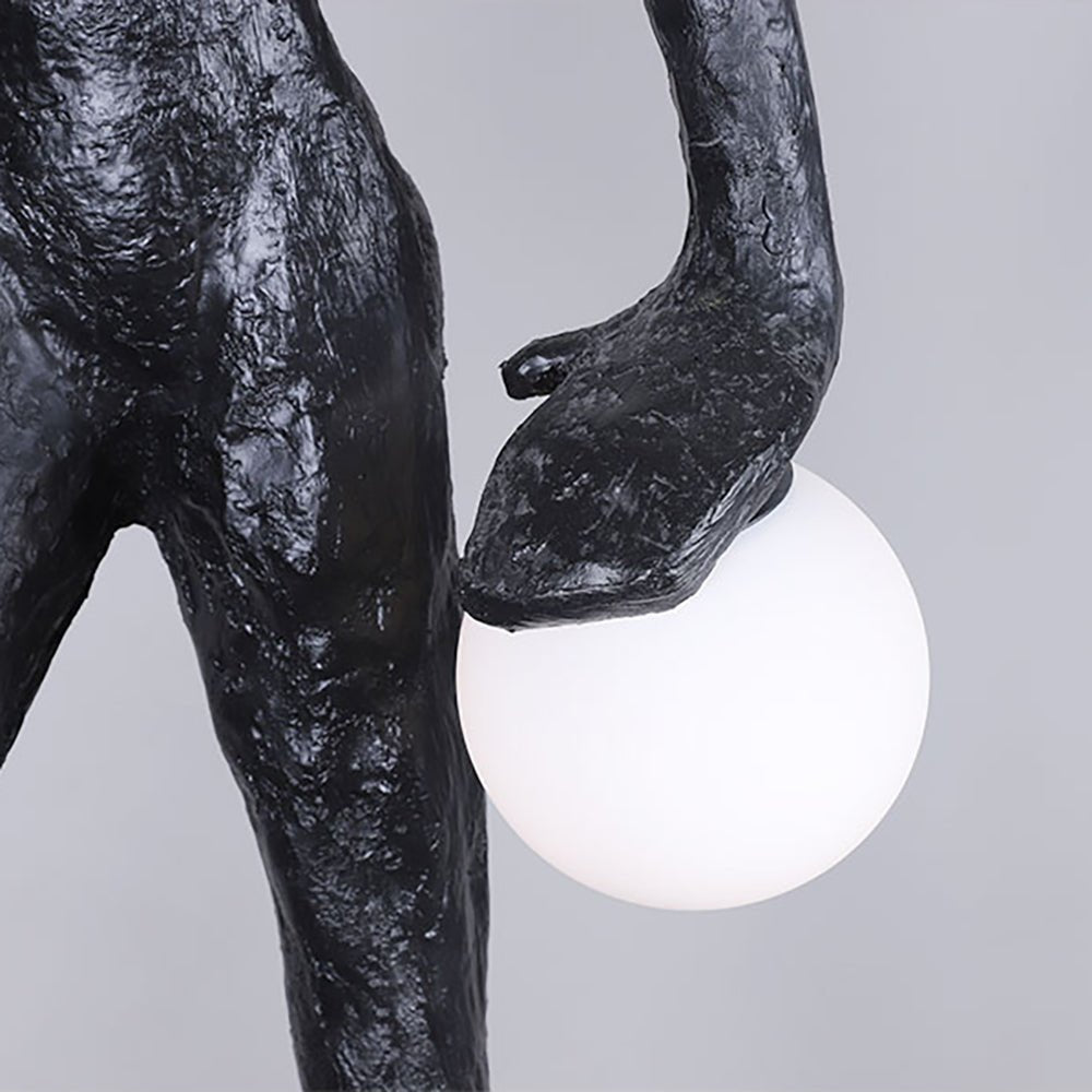 Kaelthos Textured Black Floor Lamp-Neutral Decor