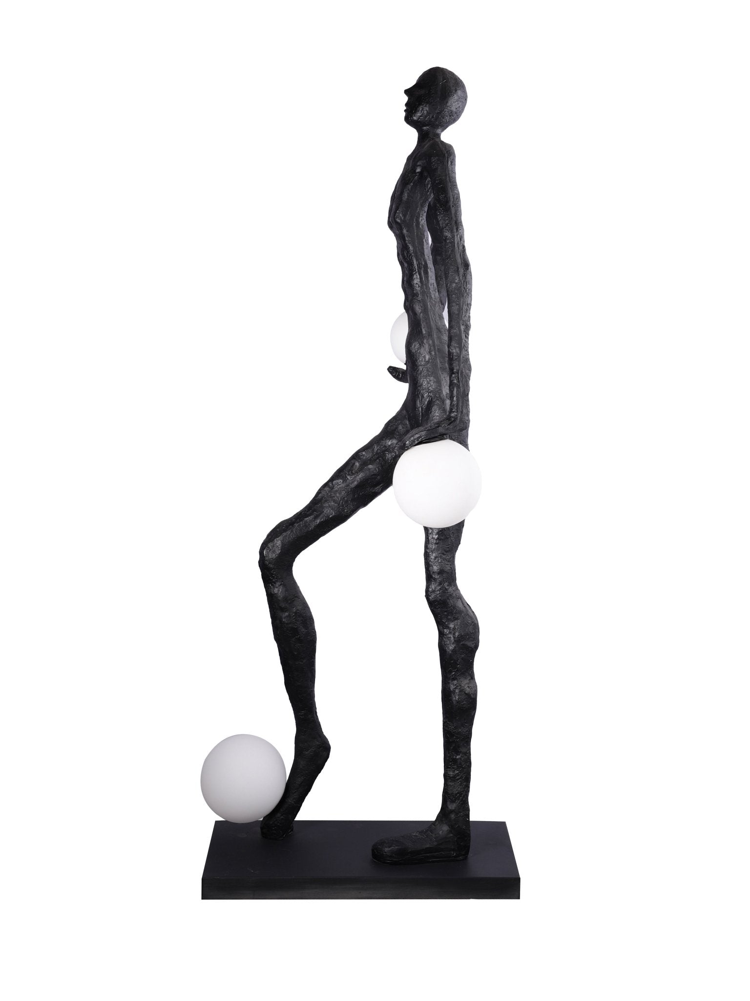 Kaelthos Textured Black Floor Lamp-Neutral Decor