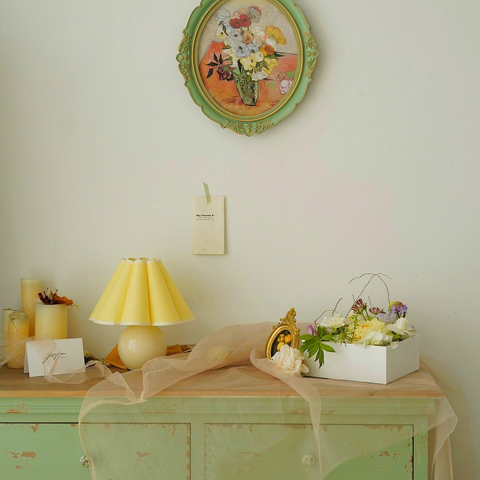 Nirixon Fabric Whimsical Table Lamp-Neutral Decor