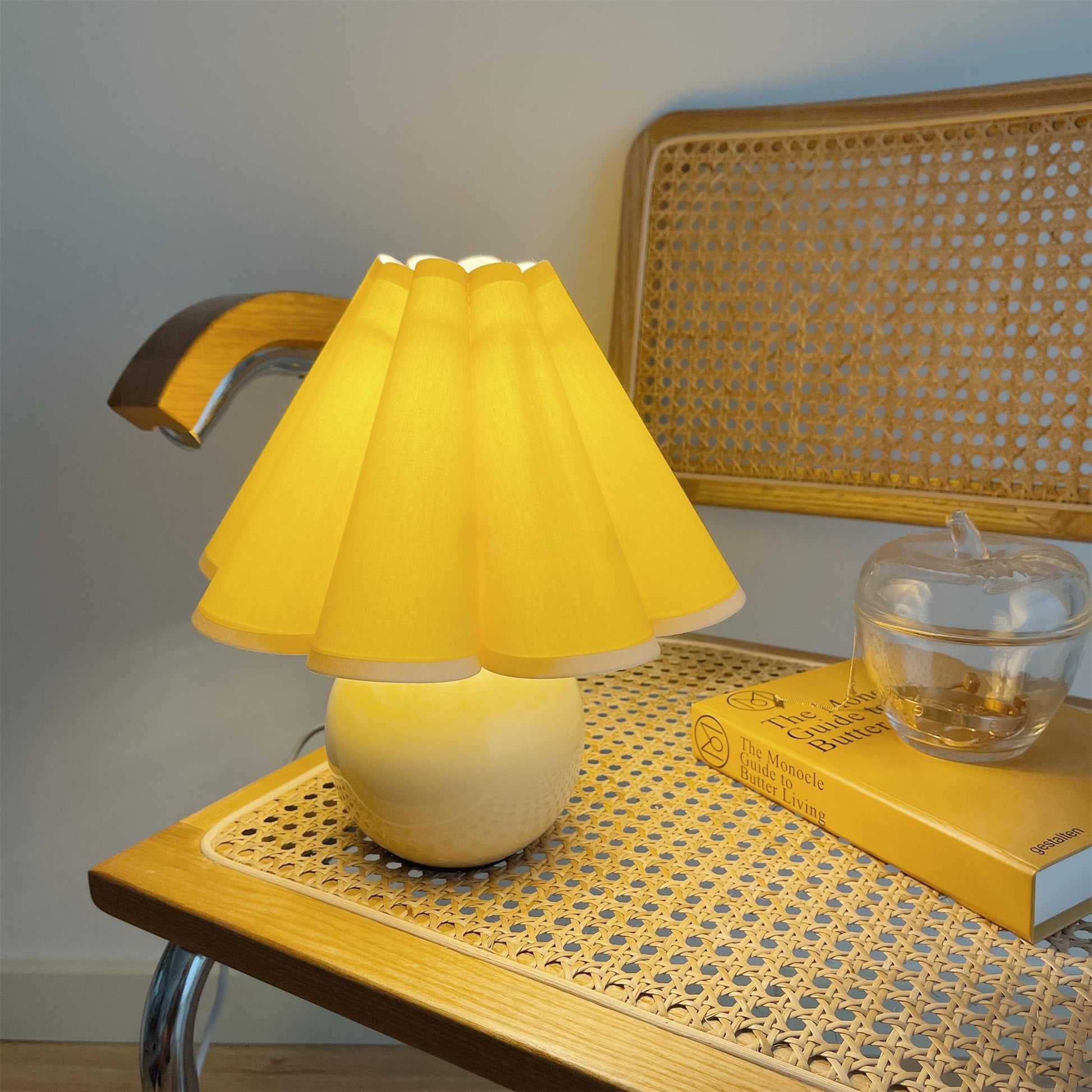 Nirixon Fabric Whimsical Table Lamp-Neutral Decor