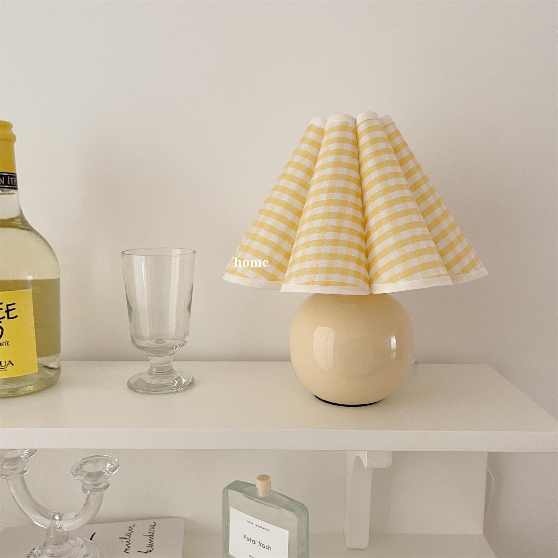 Nirixon Fabric Whimsical Table Lamp-Neutral Decor