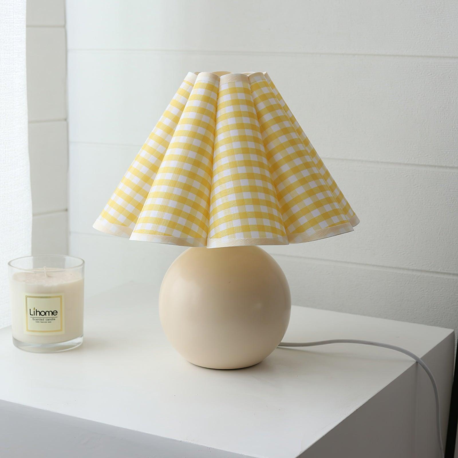 Nirixon Fabric Whimsical Table Lamp-Neutral Decor