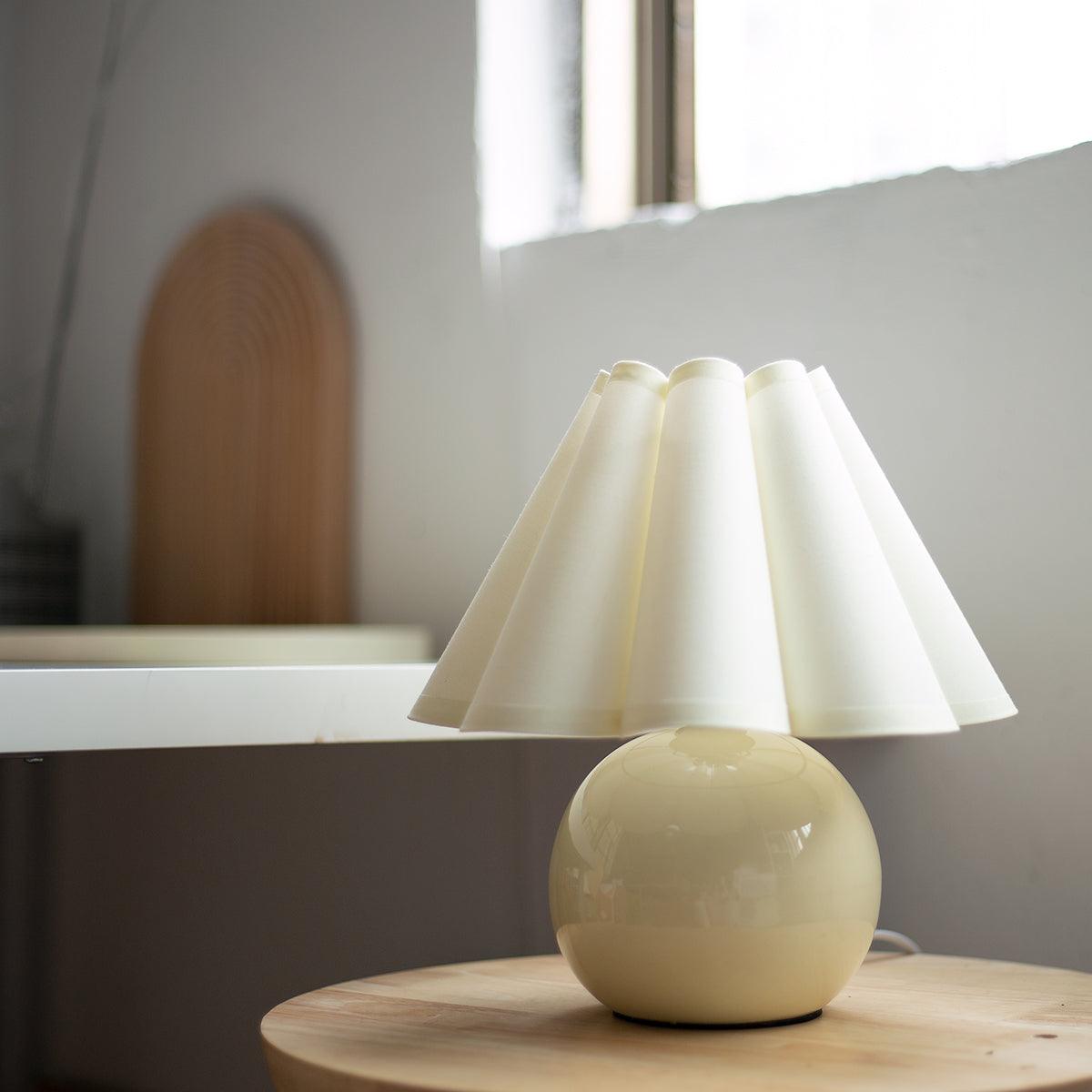 Nirixon Fabric Whimsical Table Lamp-Neutral Decor