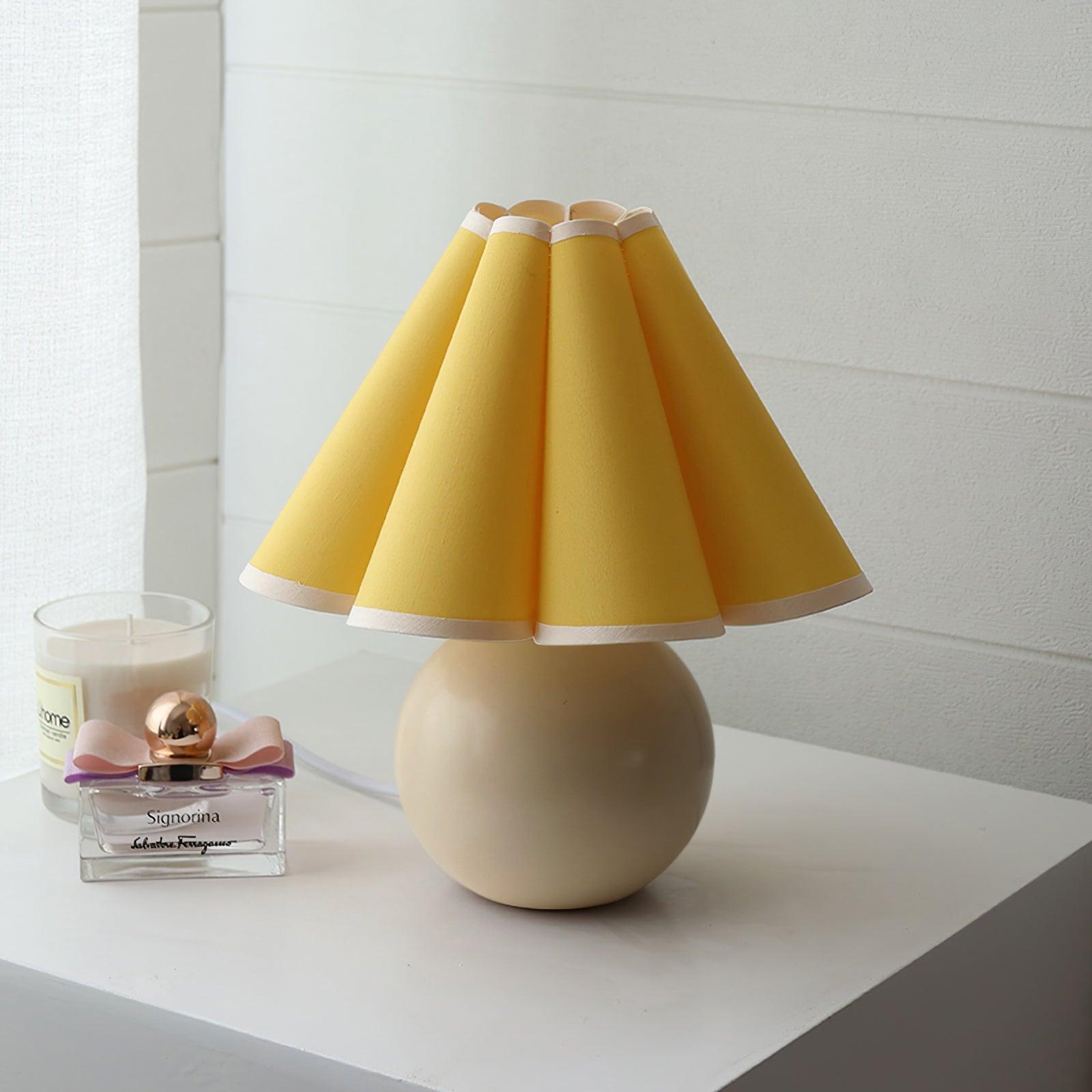 Nirixon Fabric Whimsical Table Lamp-Neutral Decor