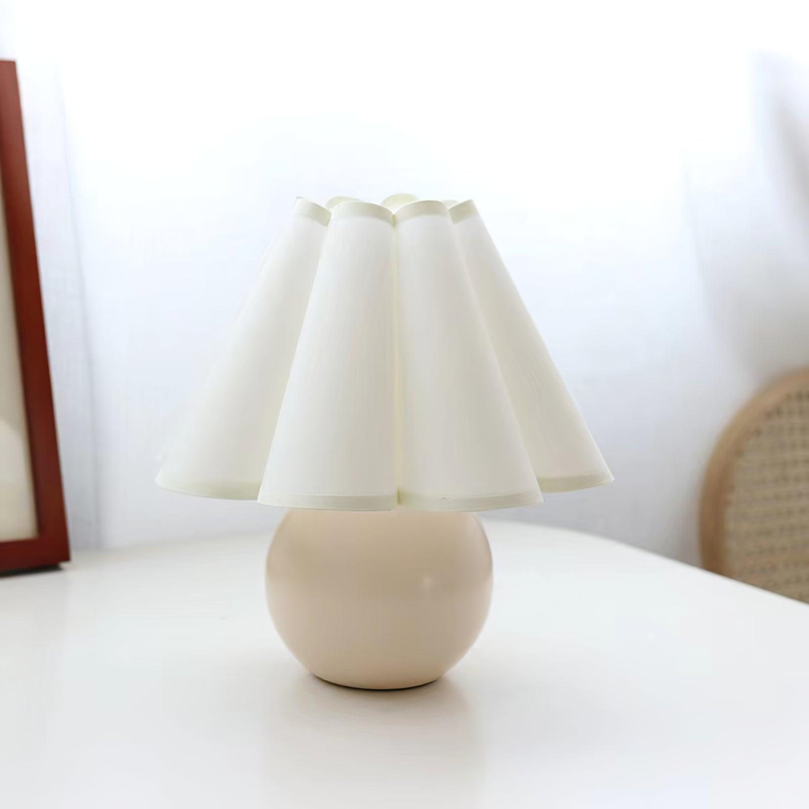 Nirixon Fabric Whimsical Table Lamp-Neutral Decor