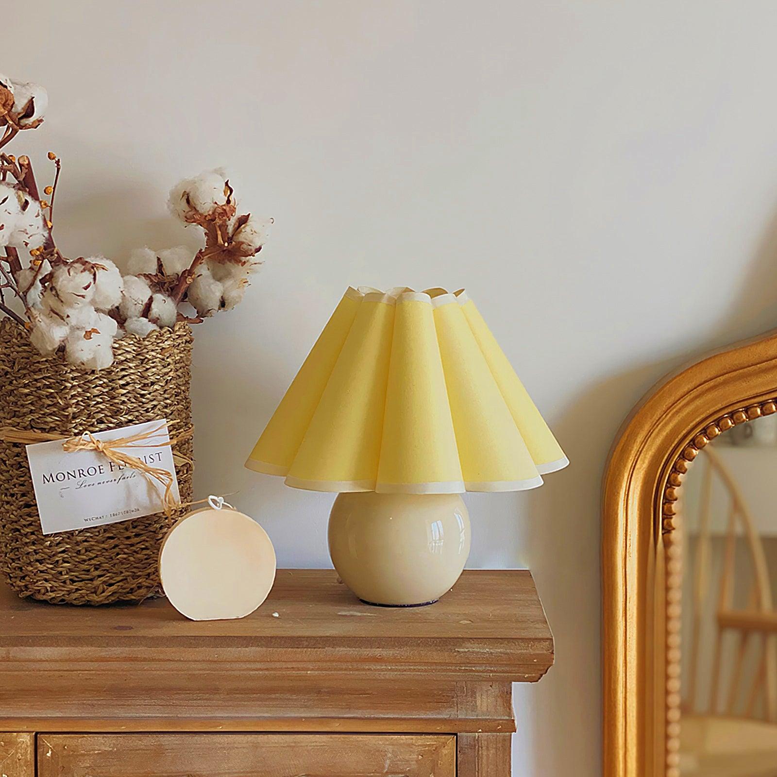 Nirixon Fabric Whimsical Table Lamp-Neutral Decor