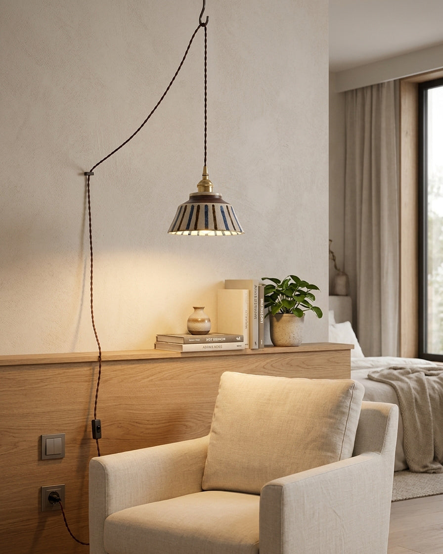 Indigo Plug In Pendant Lamp