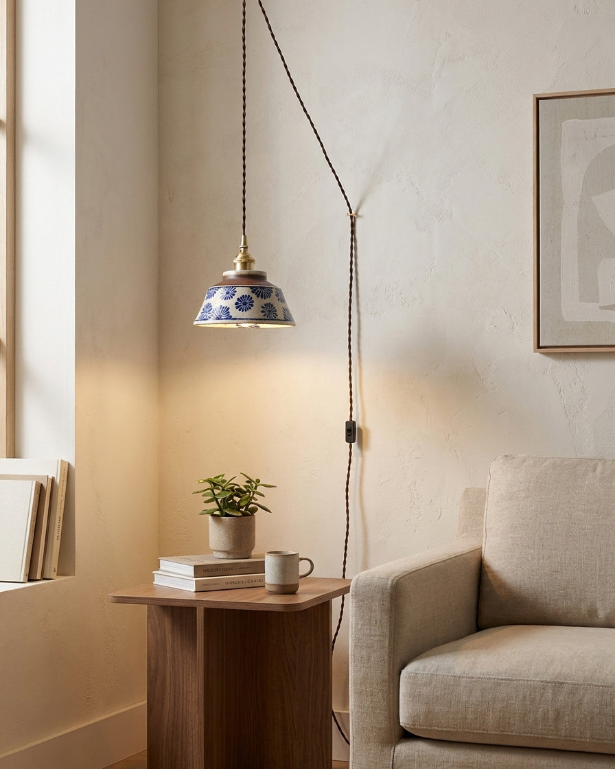 Indigo Plug In Pendant Lamp