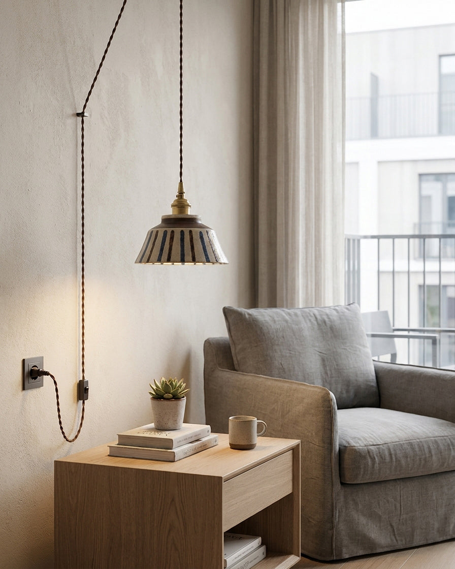 Indigo Plug In Pendant Lamp
