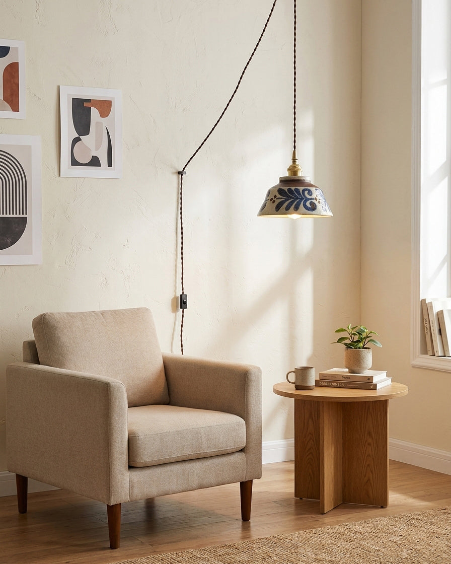 Indigo Plug In Pendant Lamp